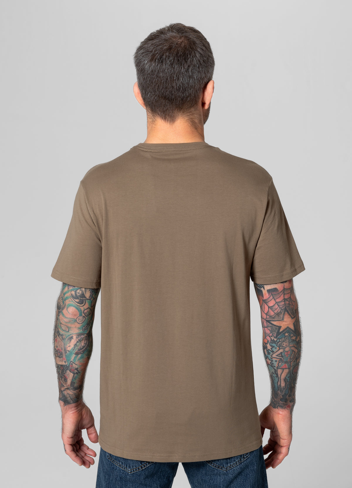 SMALL LOGO Lightweight Coyote Brown T-shirt
