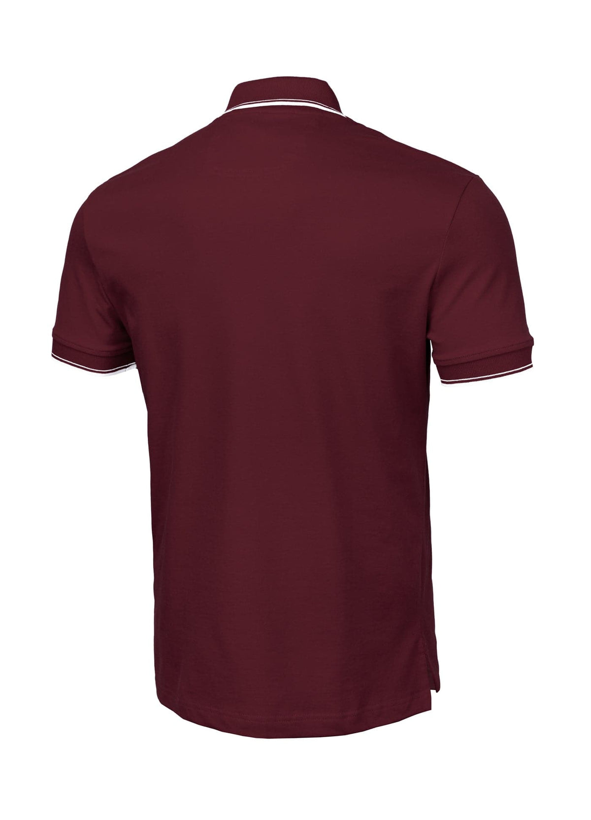 PIQUE STRIPES REGULAR Dark Burgundy Polo T-shirt