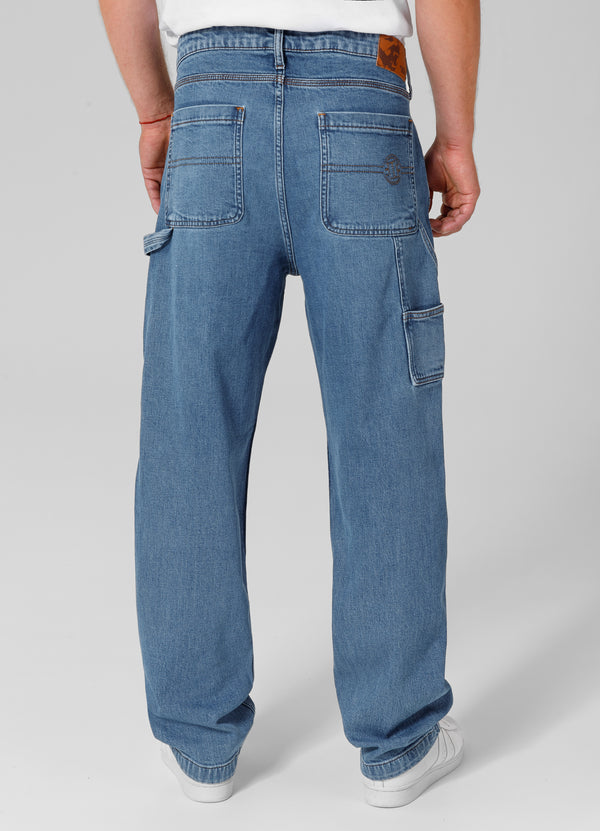 【SATIIIZ】Kenin Washing Carpenter Denim Pants 3341025530CarpenterJeansClassi