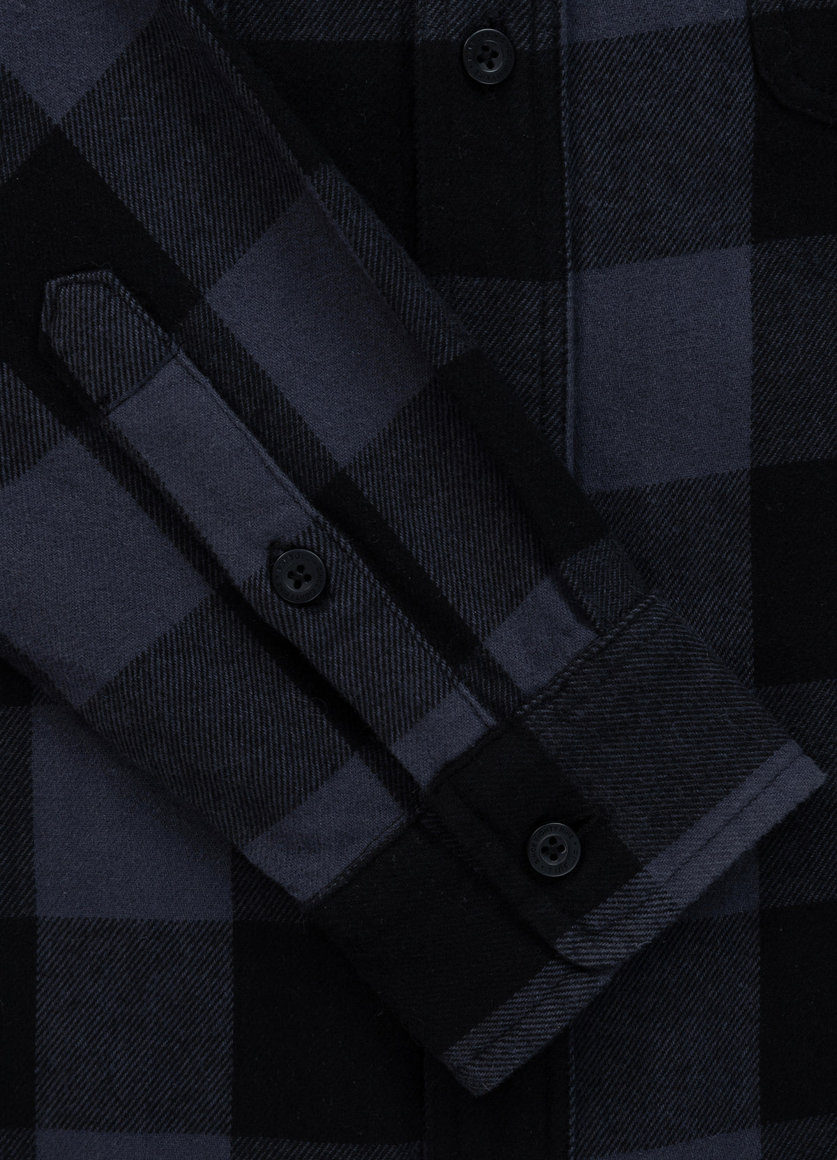 WOODSON Grey/Black Hooded Flannel Shirt