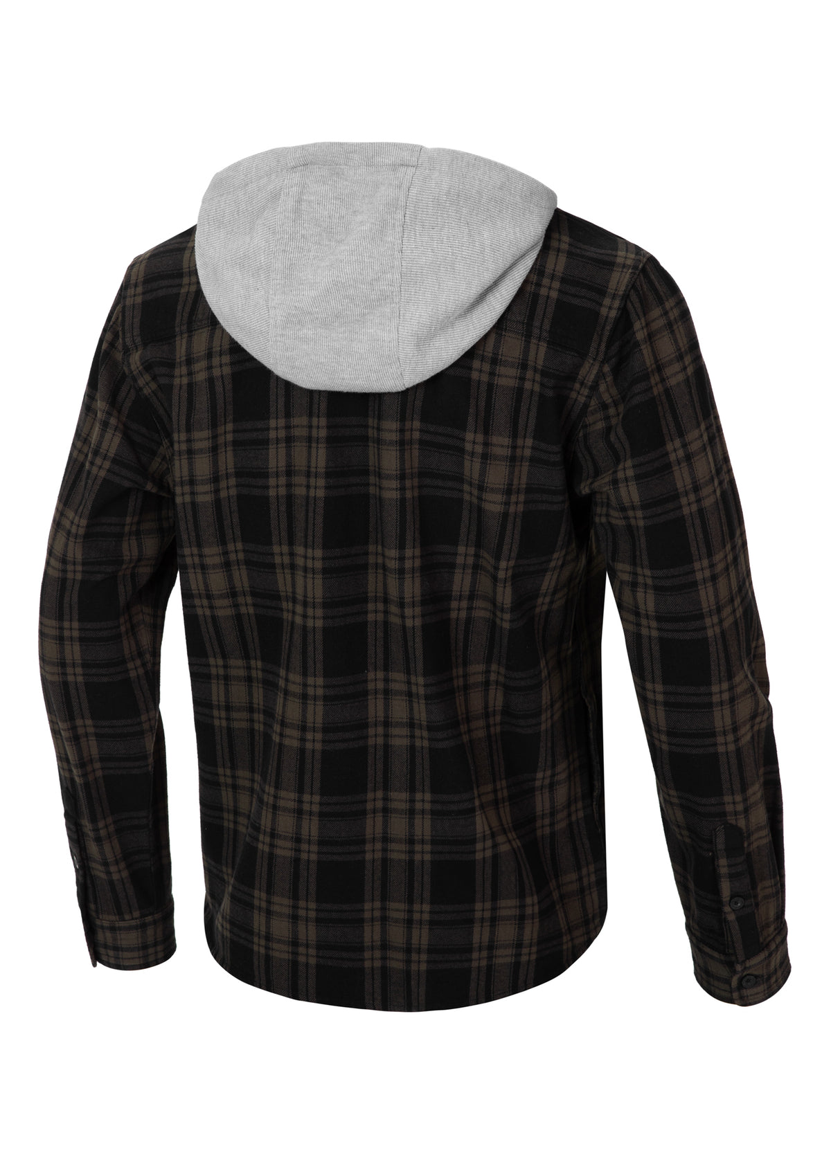 WOODSON Olive/Black Hooded Flannel Shirt