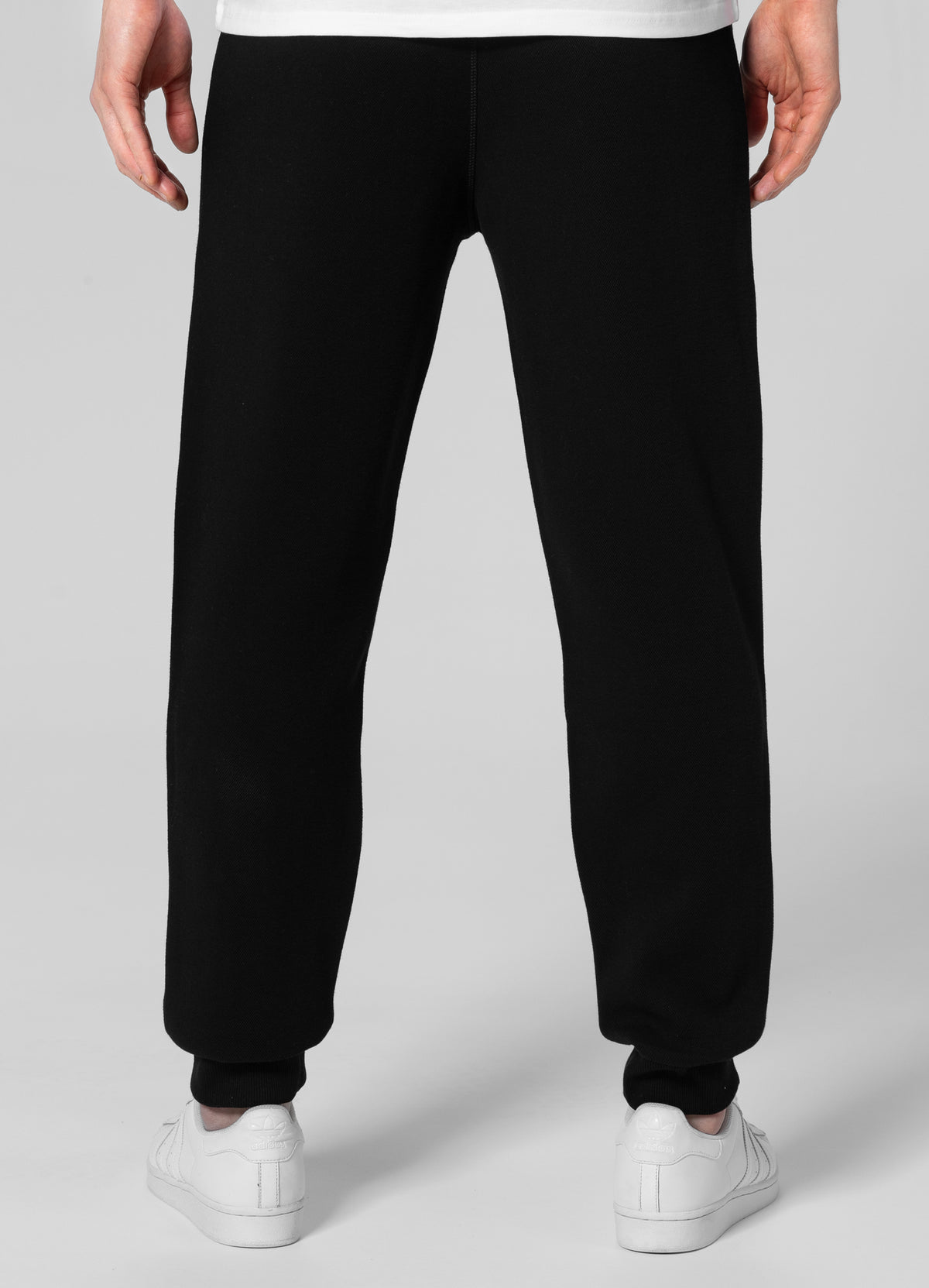 NEW LOGO Premium Pique Black Track Pants