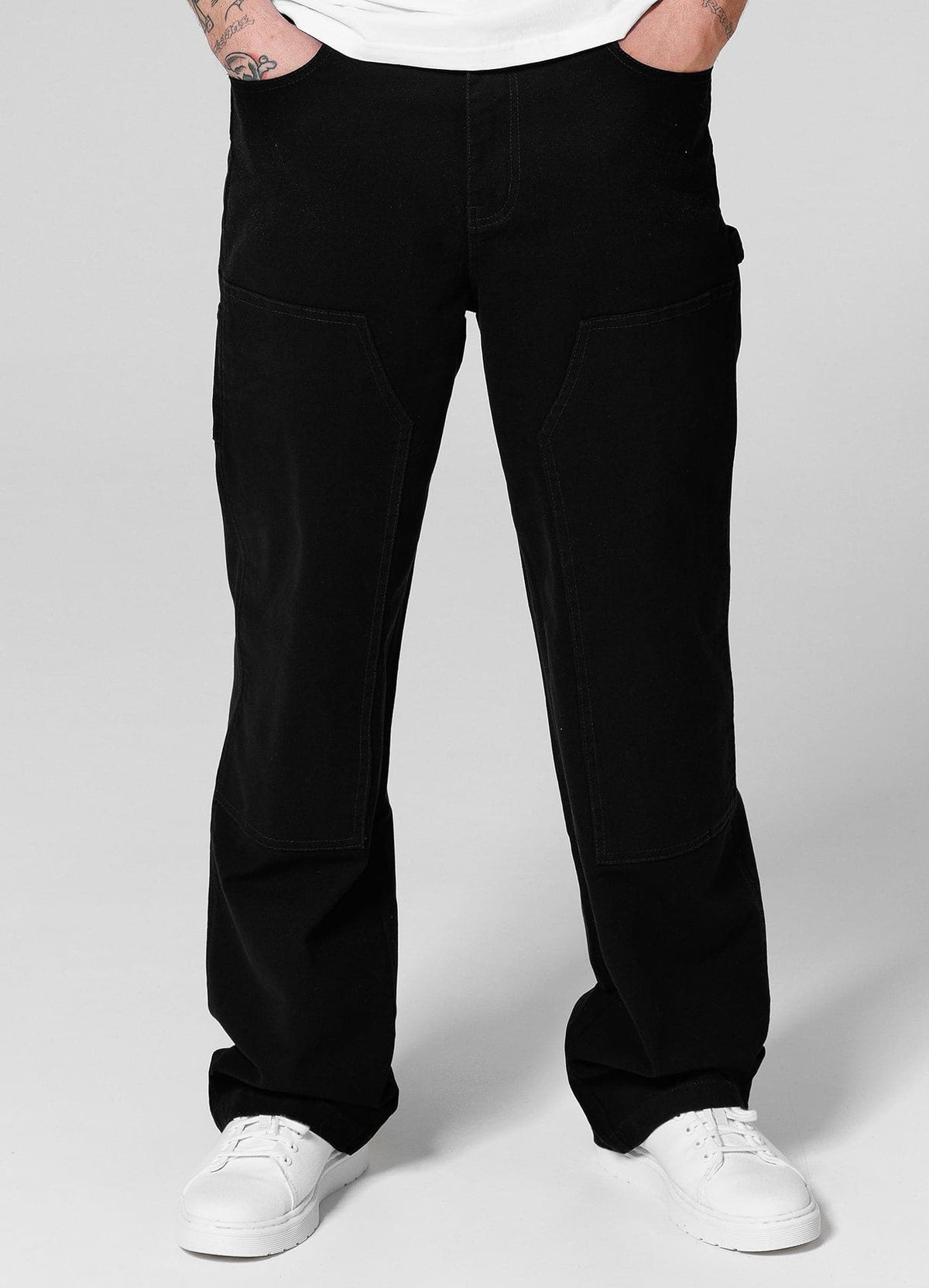 DOGWOOD Black Baggy Pants