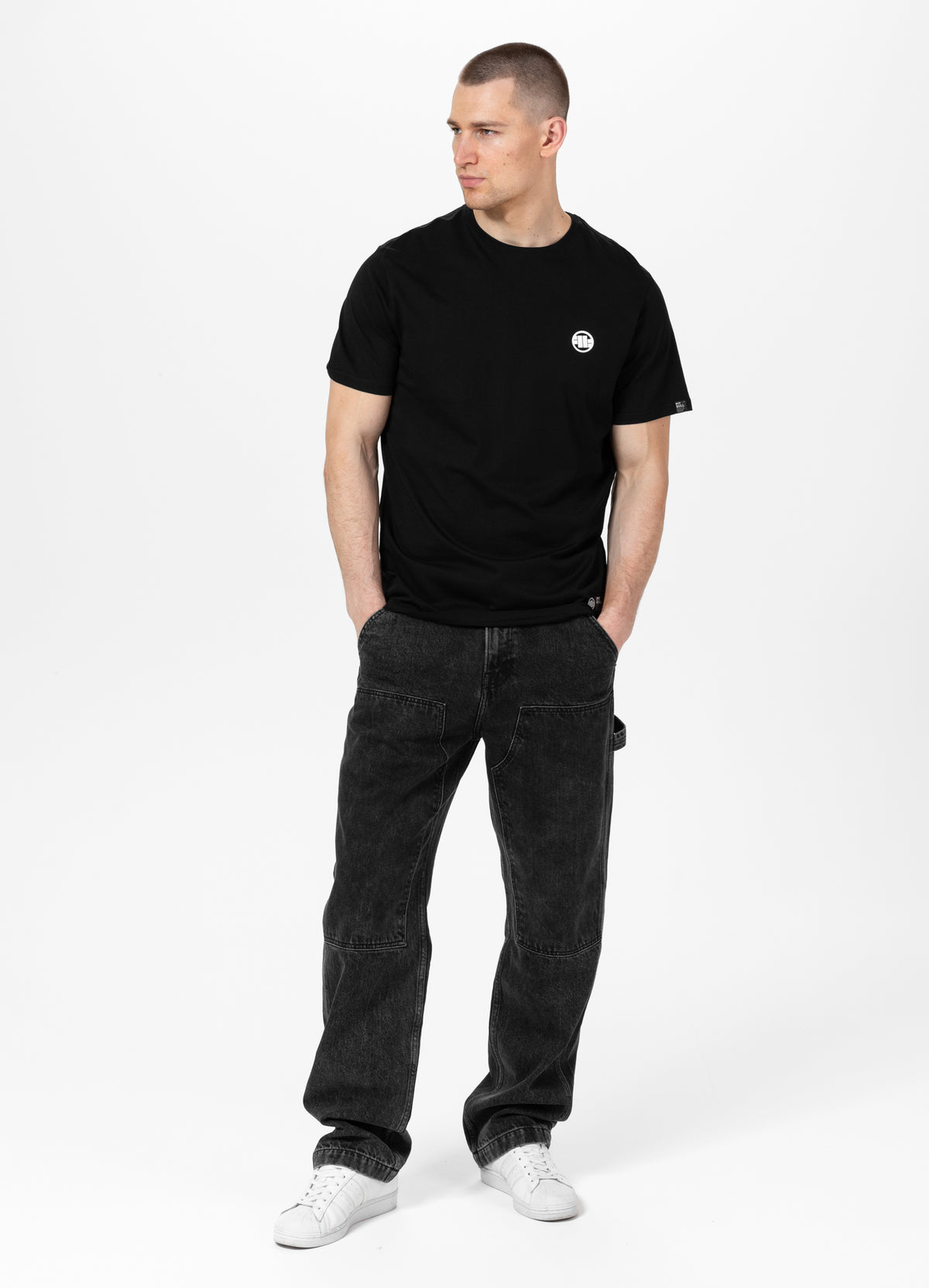 SMALL LOGO Lightweight Black T-shirt