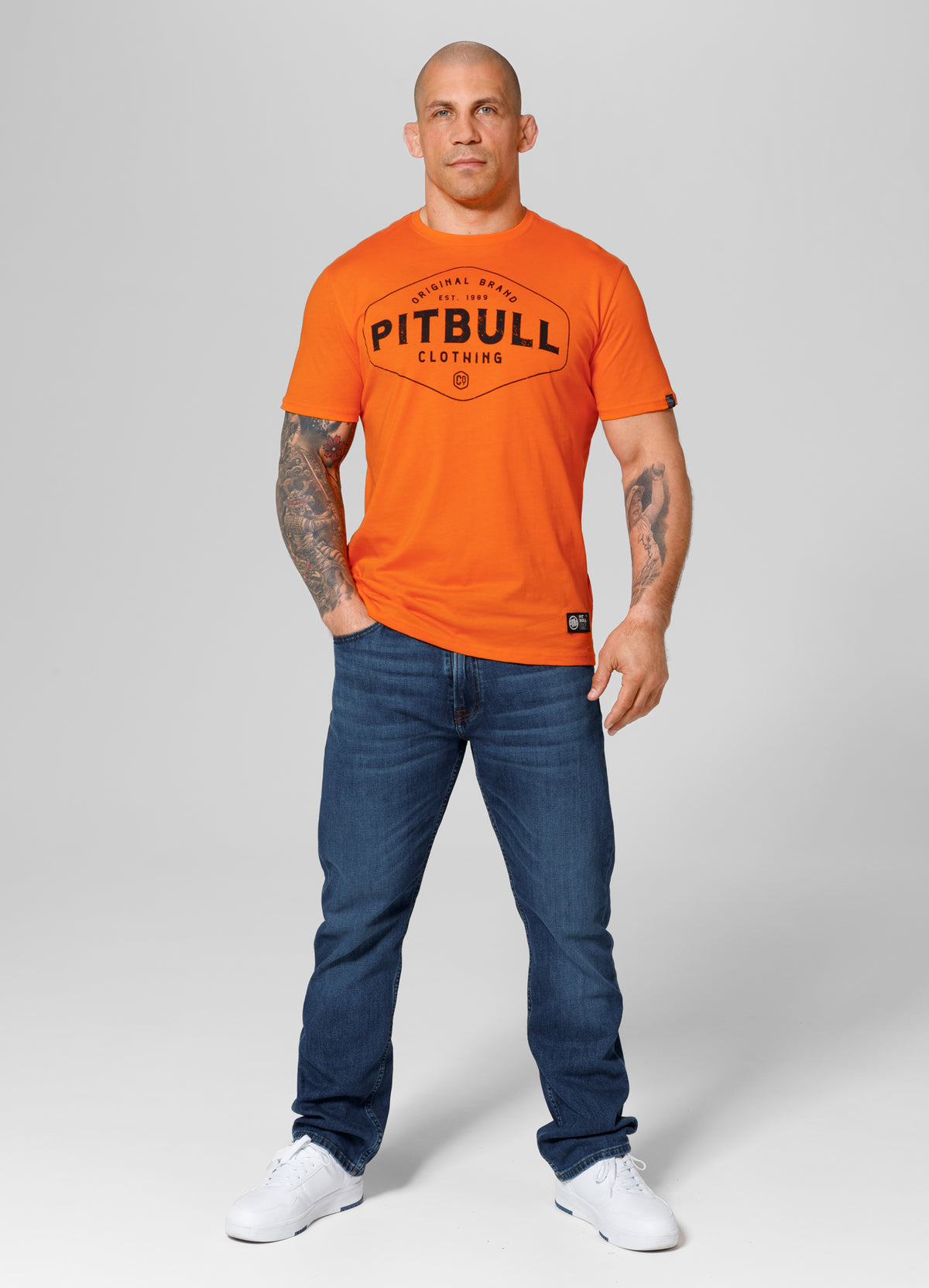 PITBULL CO. Orange T-shirt