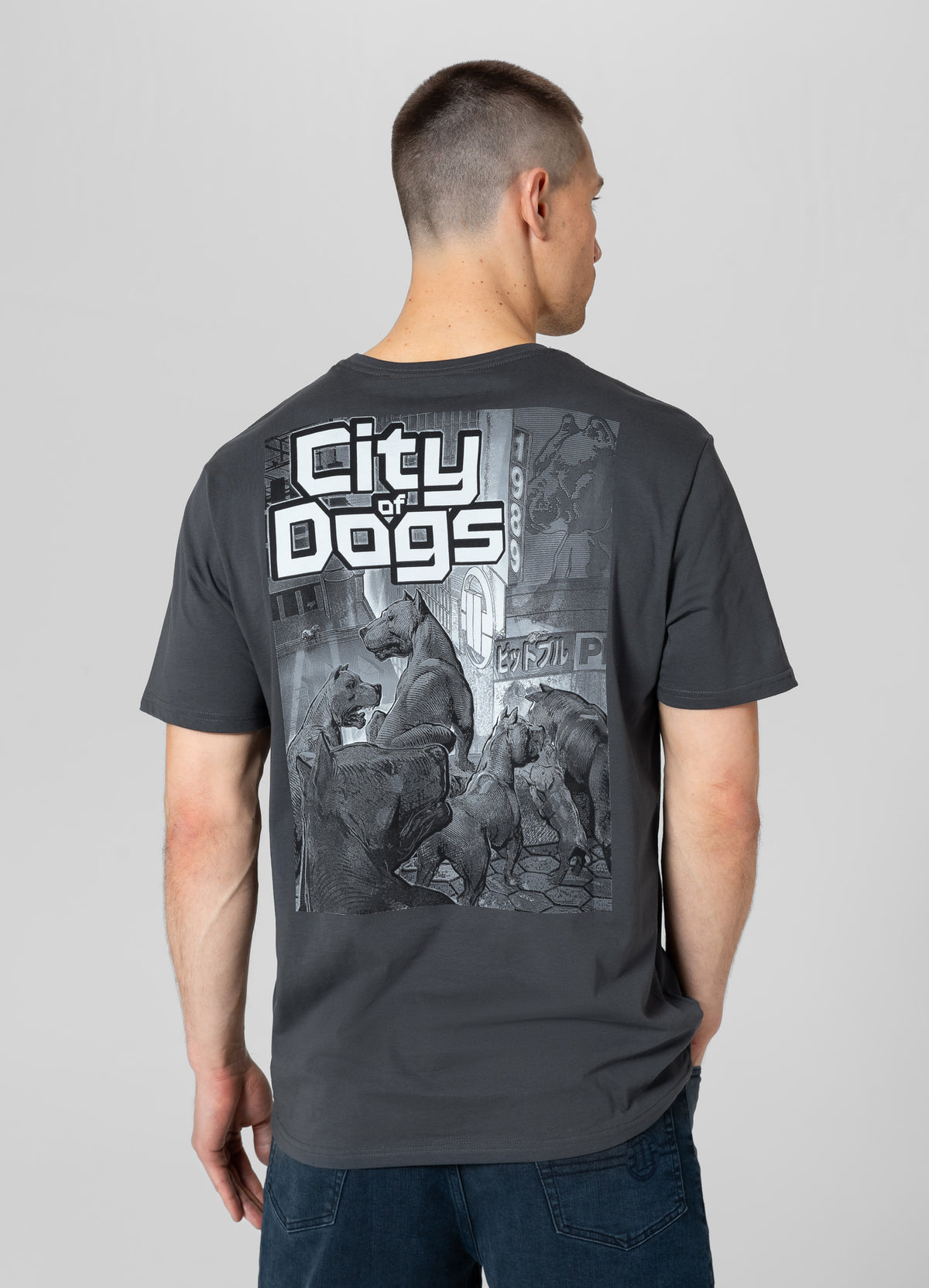 CITY OF DOGS Graphite T-shirt