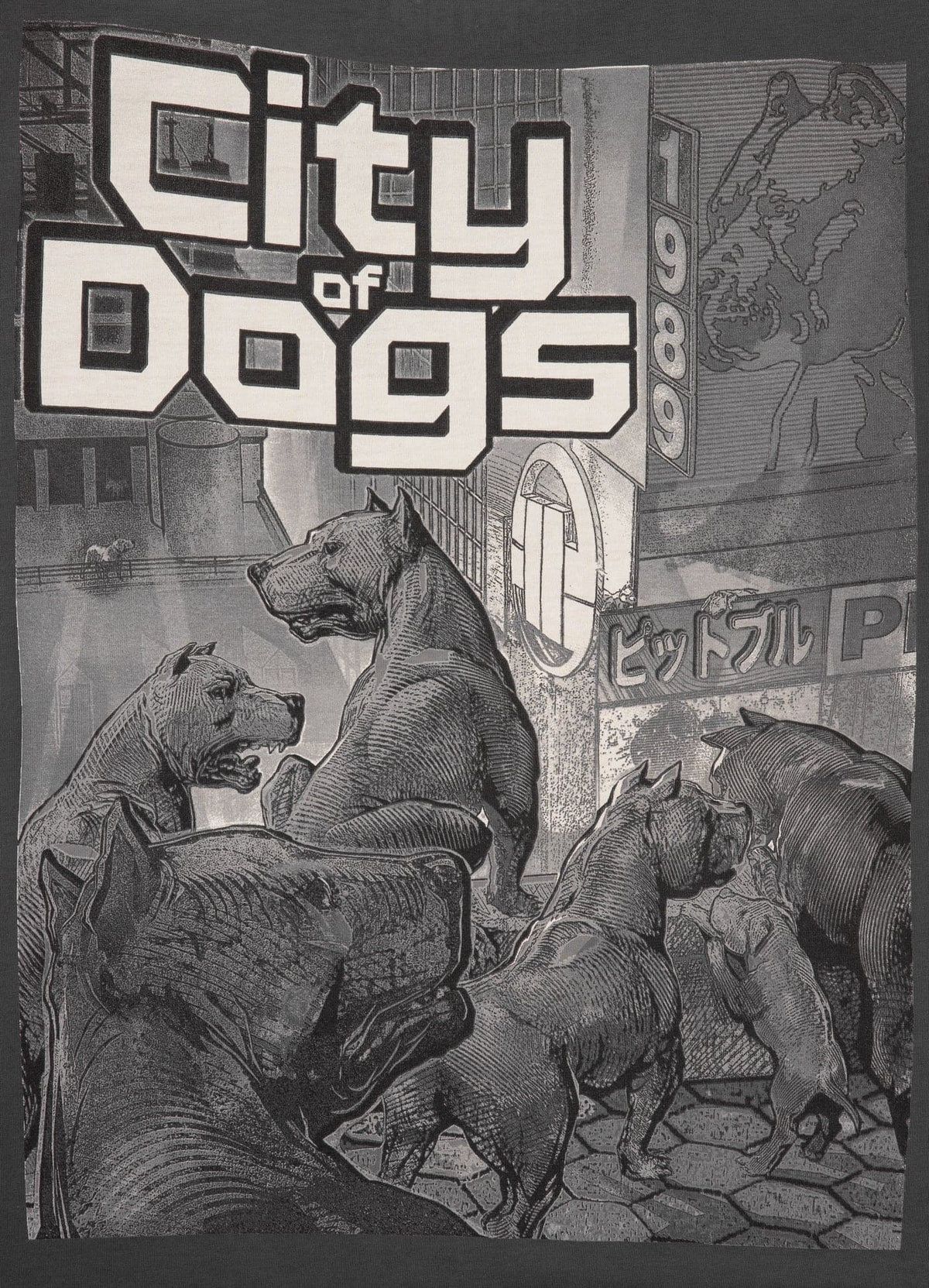 CITY OF DOGS Graphite T-shirt