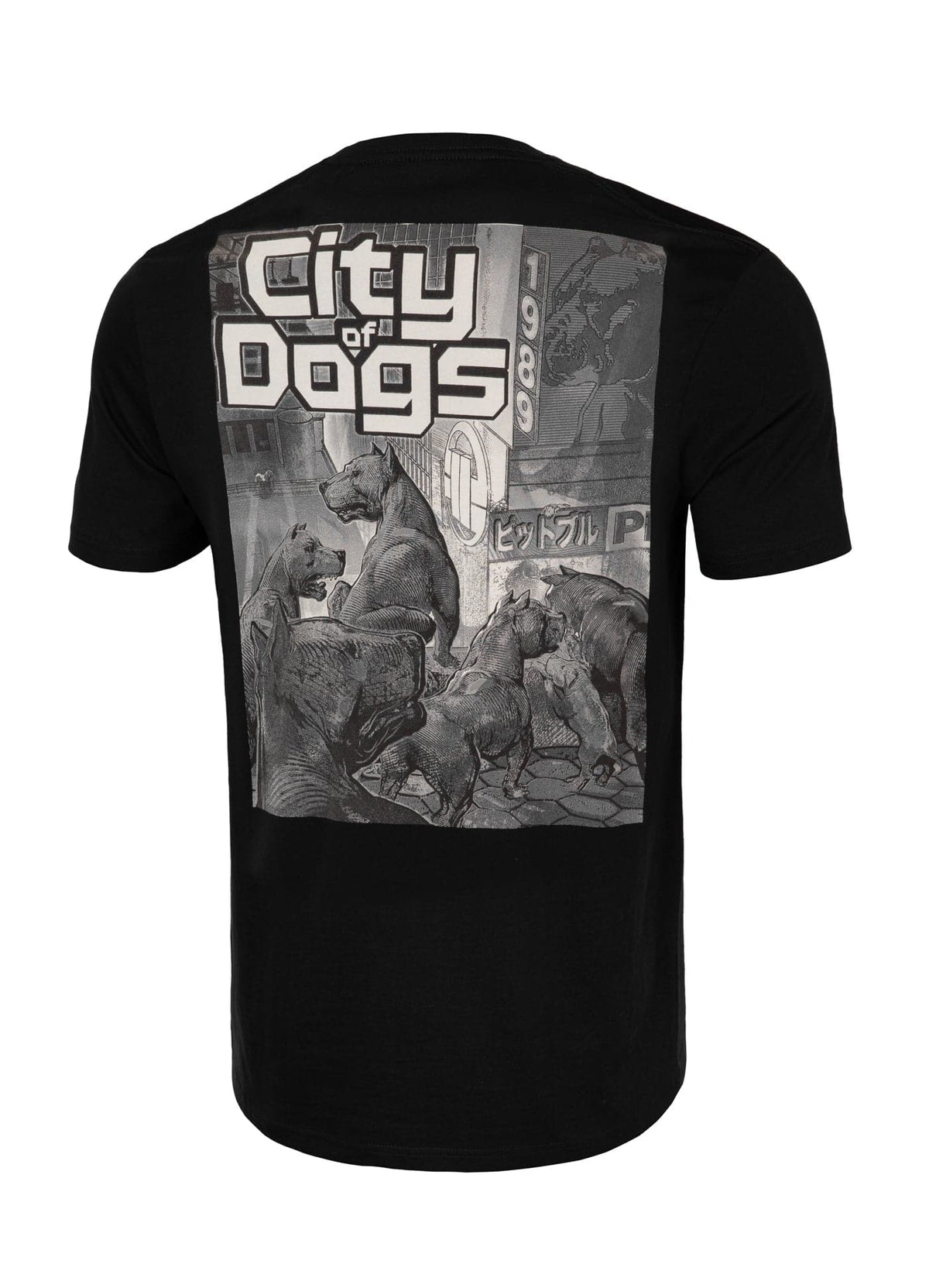 CITY OF DOGS Black T-shirt