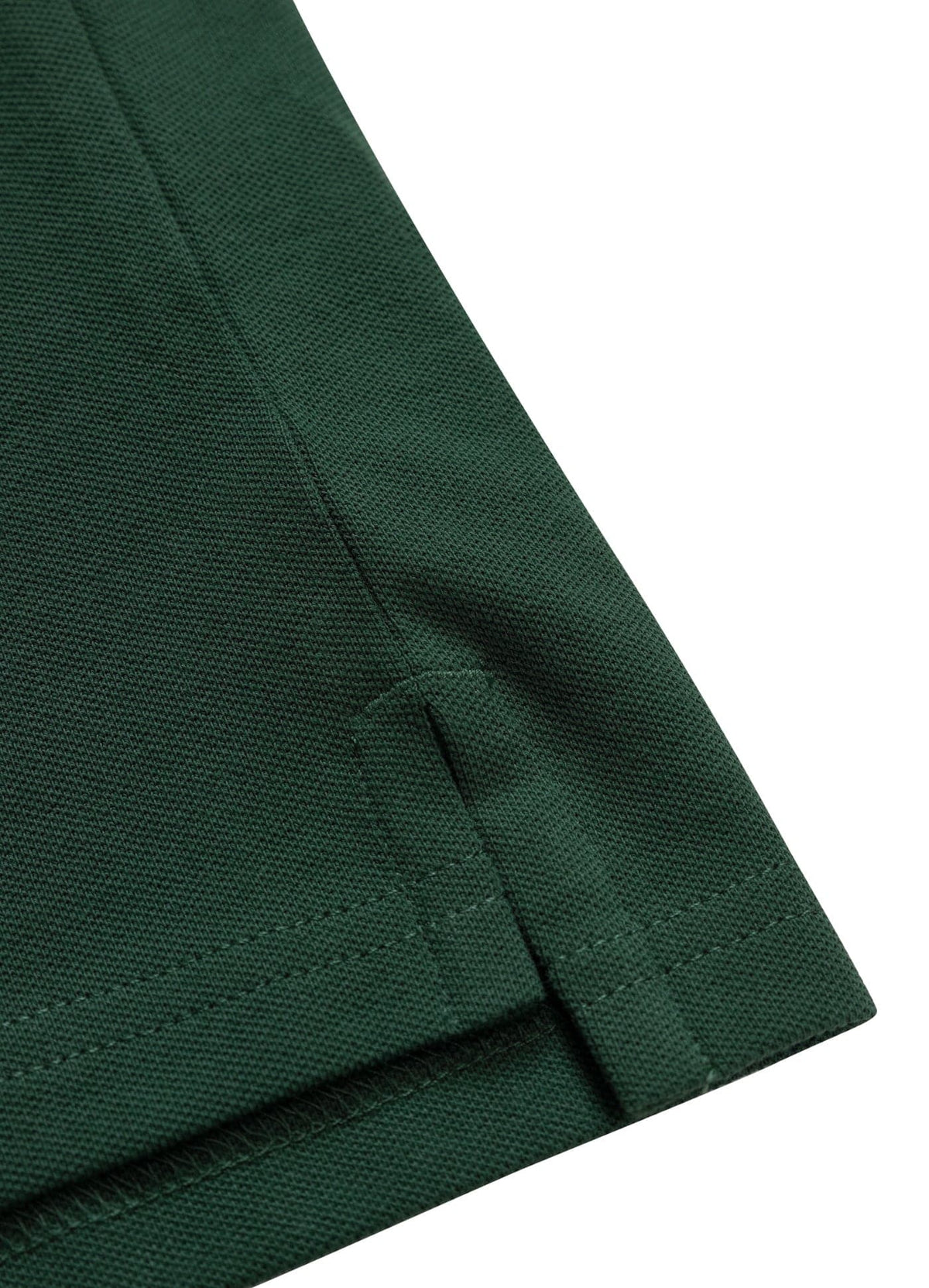 PIQUE STRIPES REGULAR Pine Green Polo T-shirt