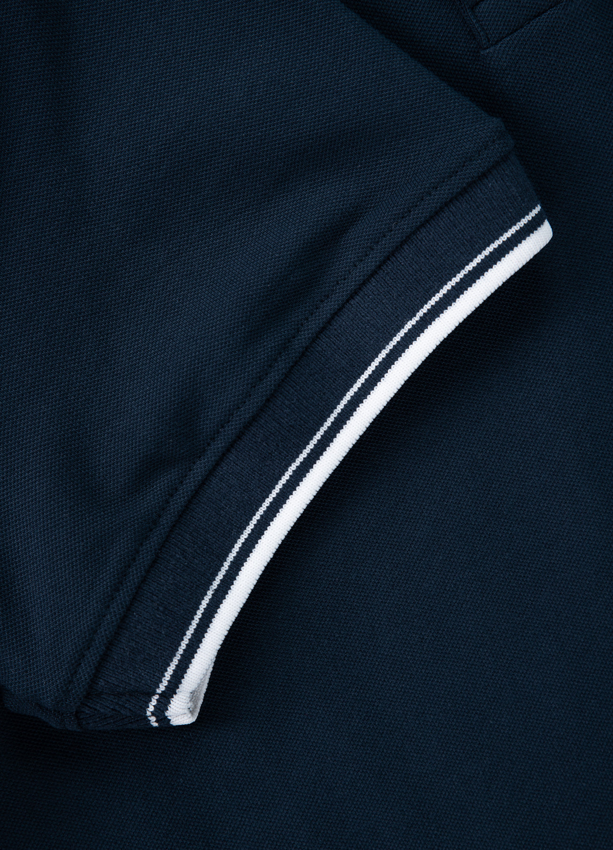 PIQUE STRIPES REGULAR Dark Navy Polo T-shirt