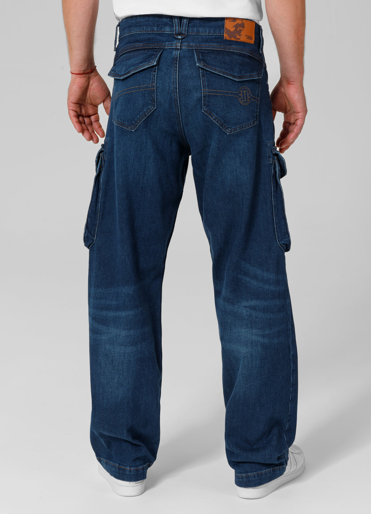 LONGSPUR Cargo Navy Wash Jeans