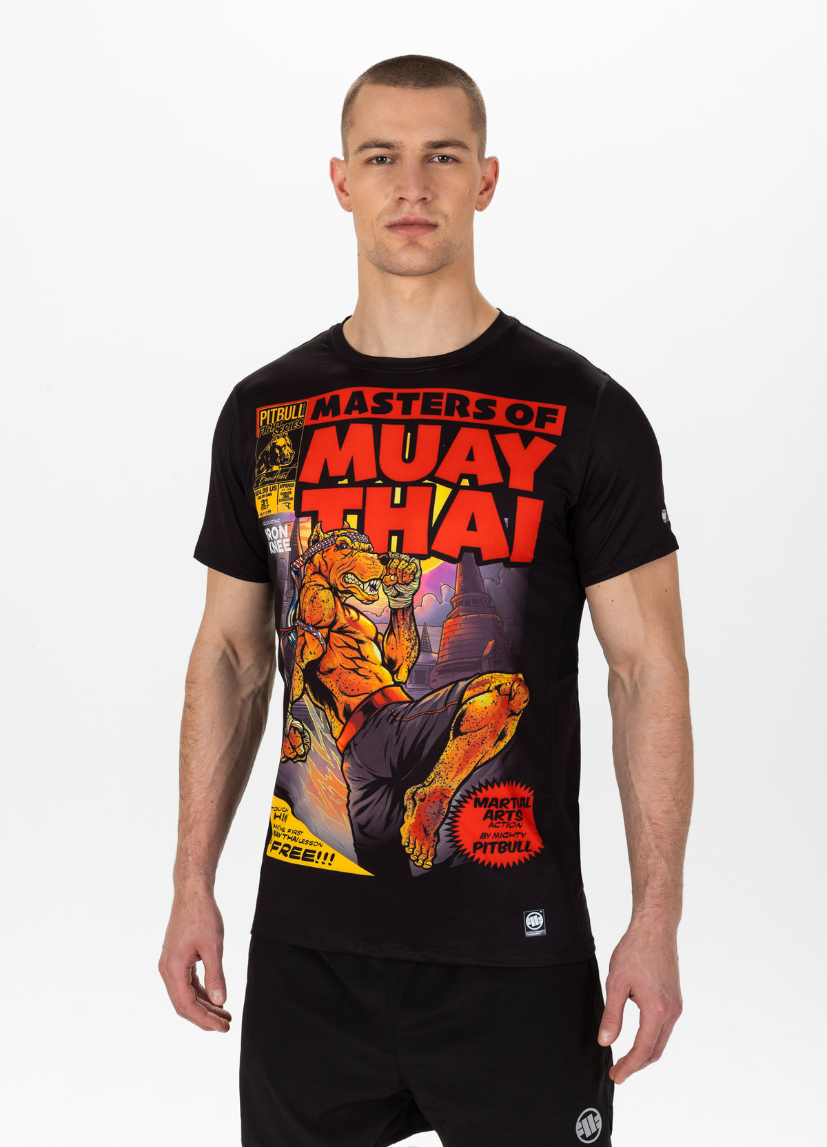 MASTERS OF MUAY THAI Black Mesh T-shirt
