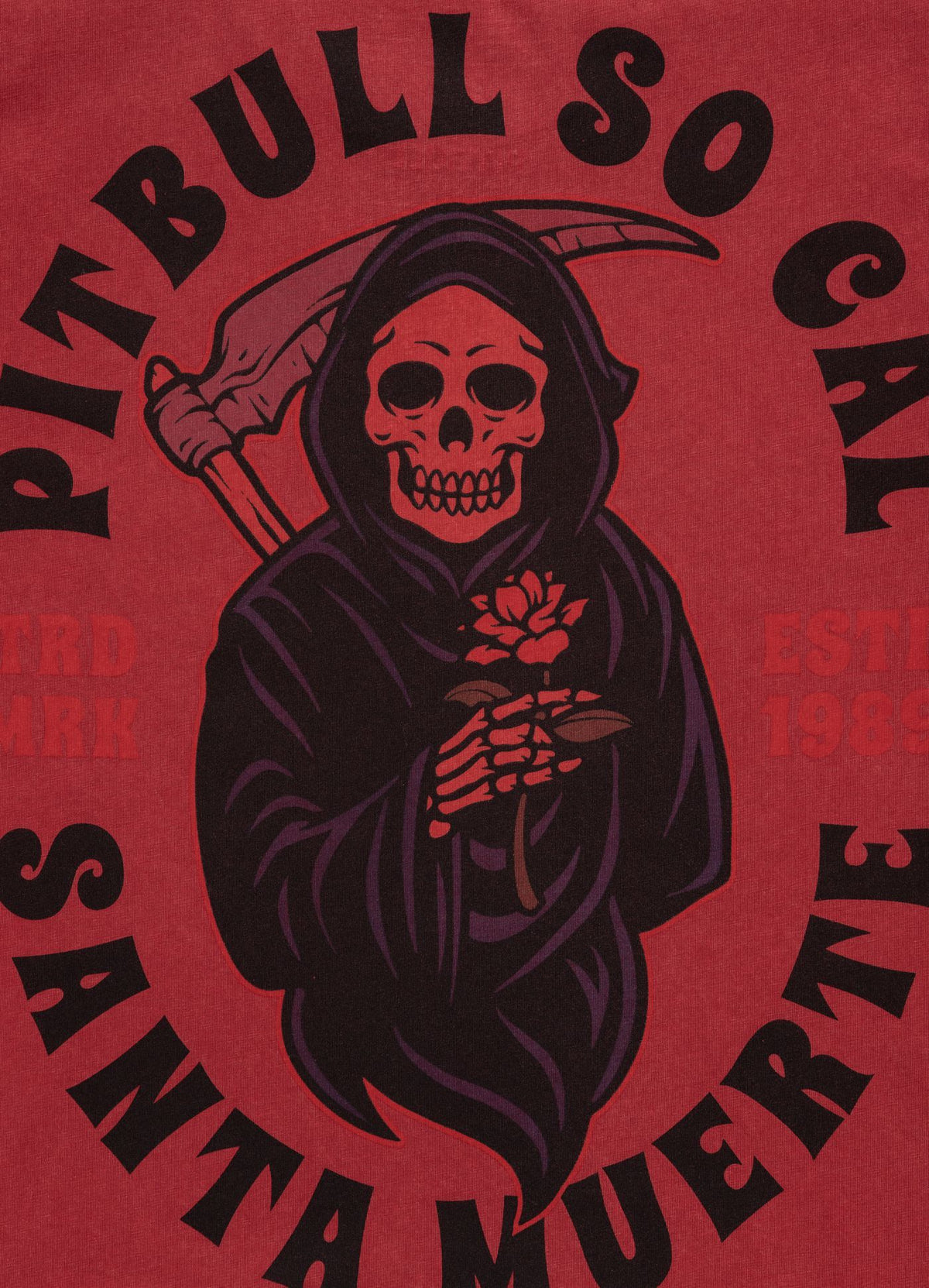T-shirt Denim Washed Santa Muerte