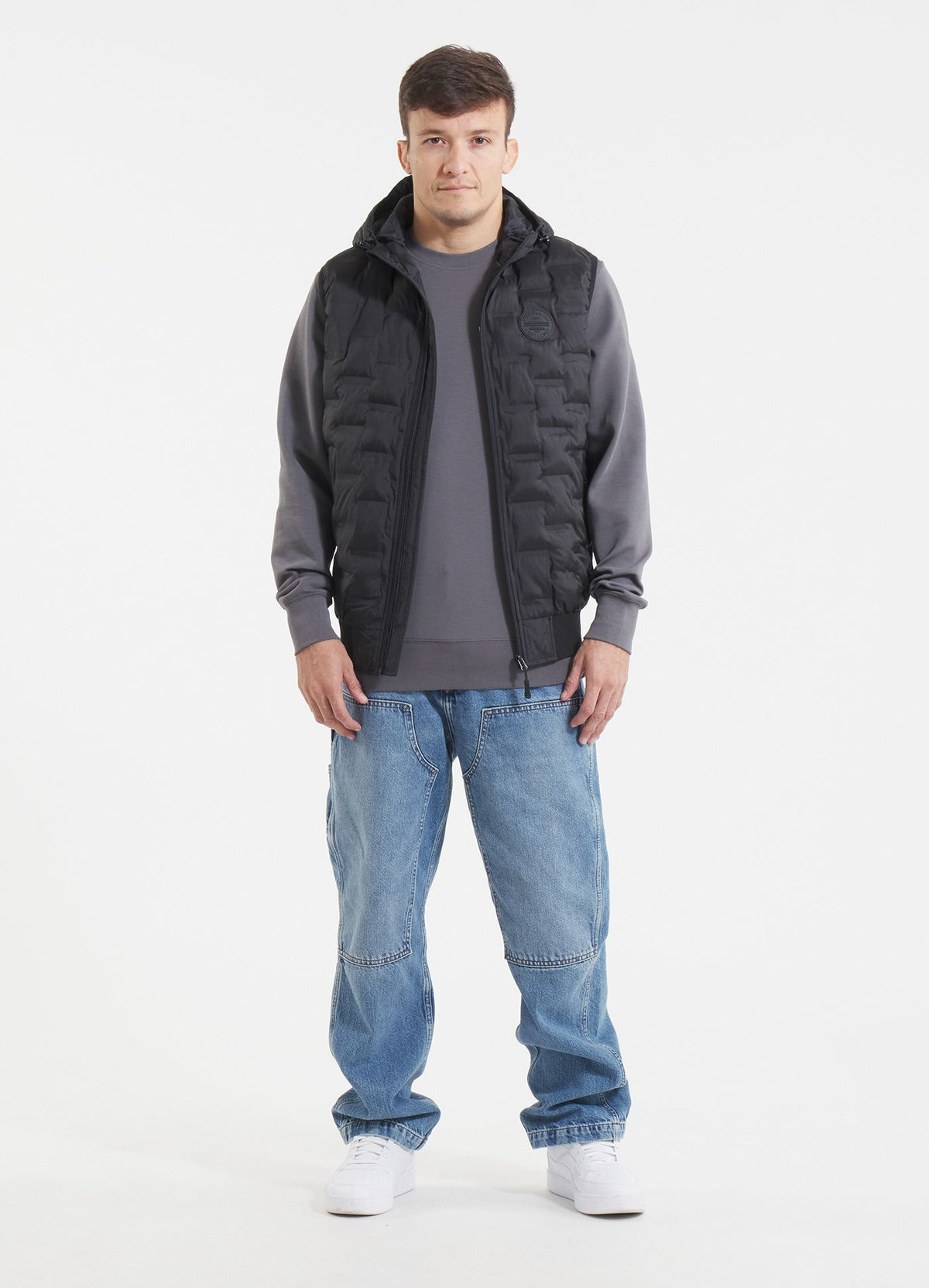 Men's hooded Vest Eclipse - Black