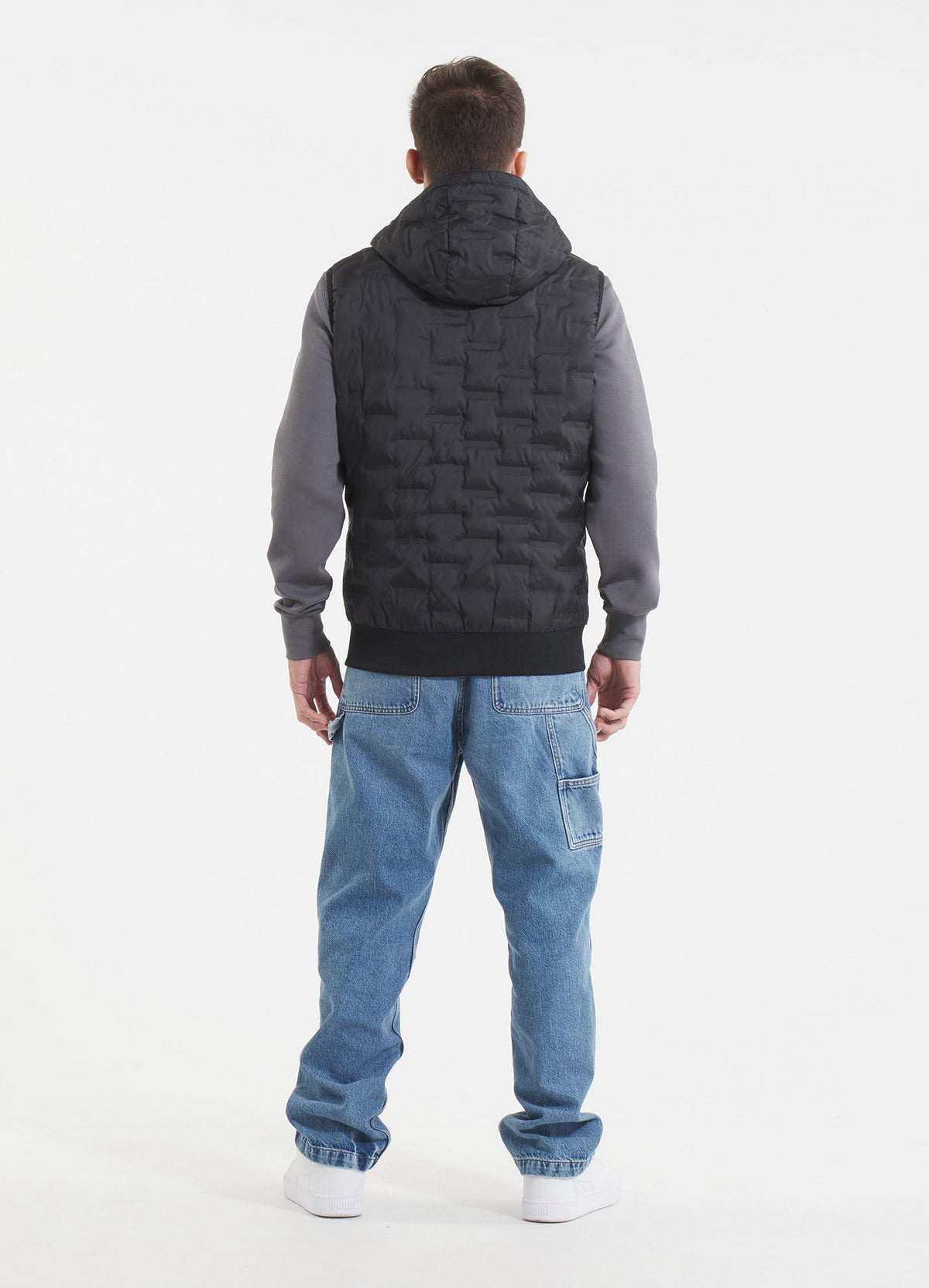 Men's hooded Vest Eclipse - Black