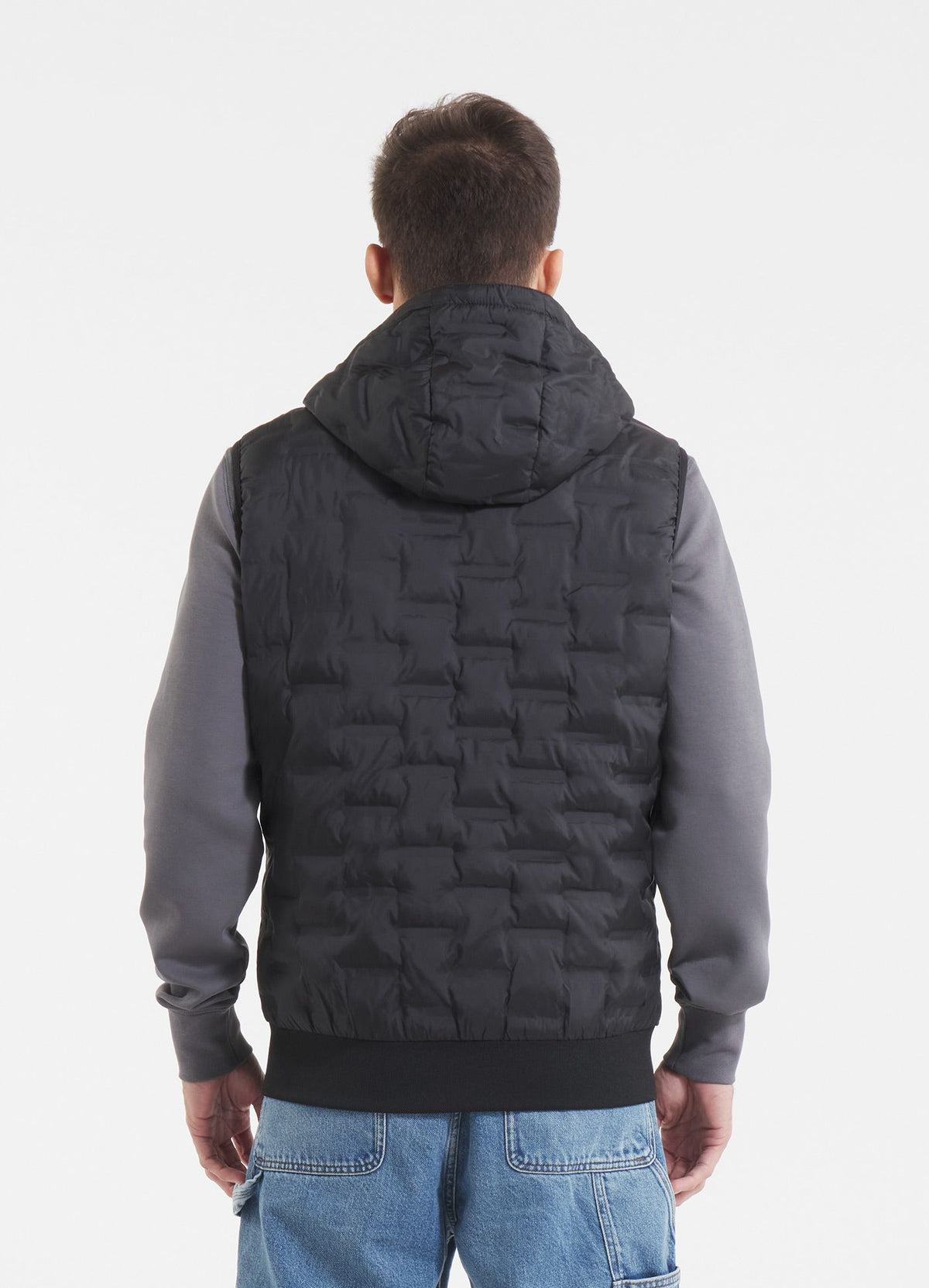 Men's hooded Vest Eclipse - Black