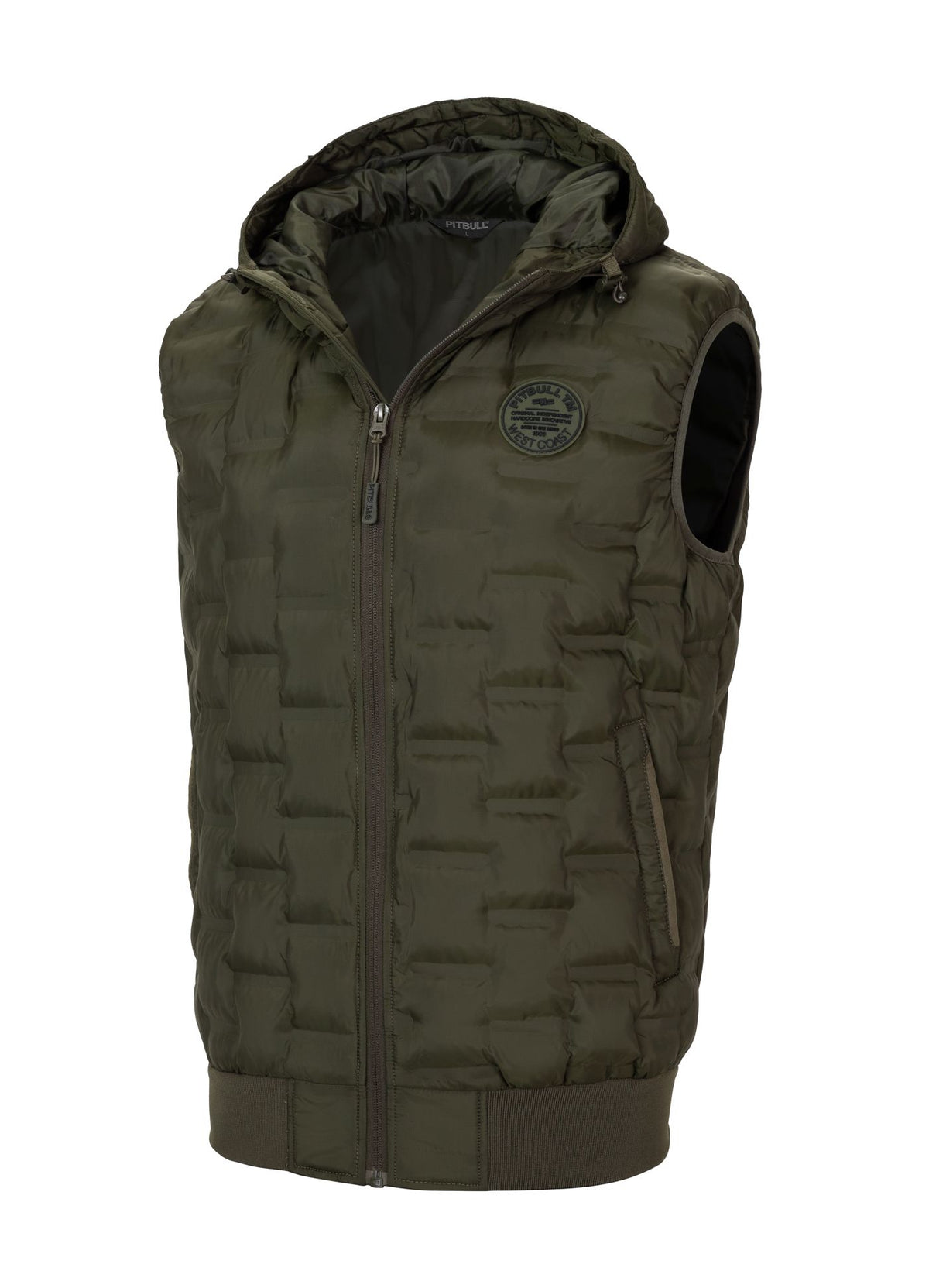 Men&#39;s hooded Vest Eclipse - Olive