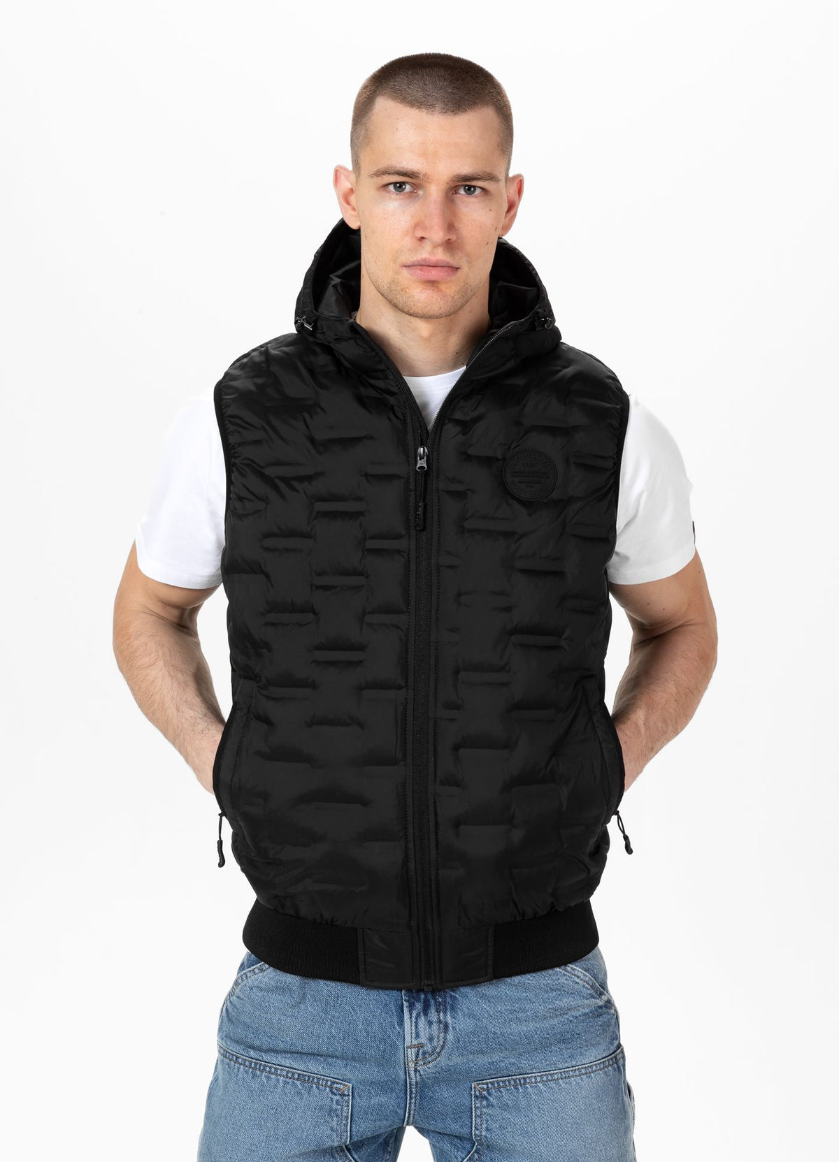 Men&#39;s hooded Vest Eclipse