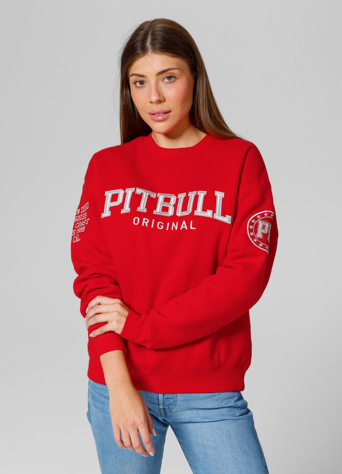 Women&#39;s oversize sweatshirt Tyrian