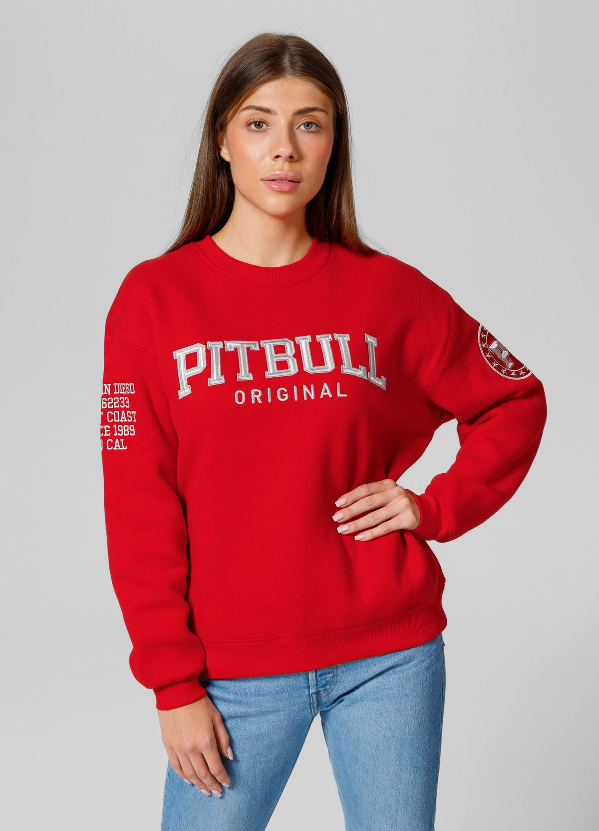 Women&#39;s oversize sweatshirt Tyrian
