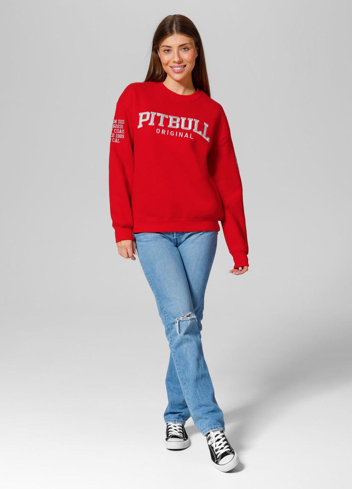 Women&#39;s oversize sweatshirt Tyrian