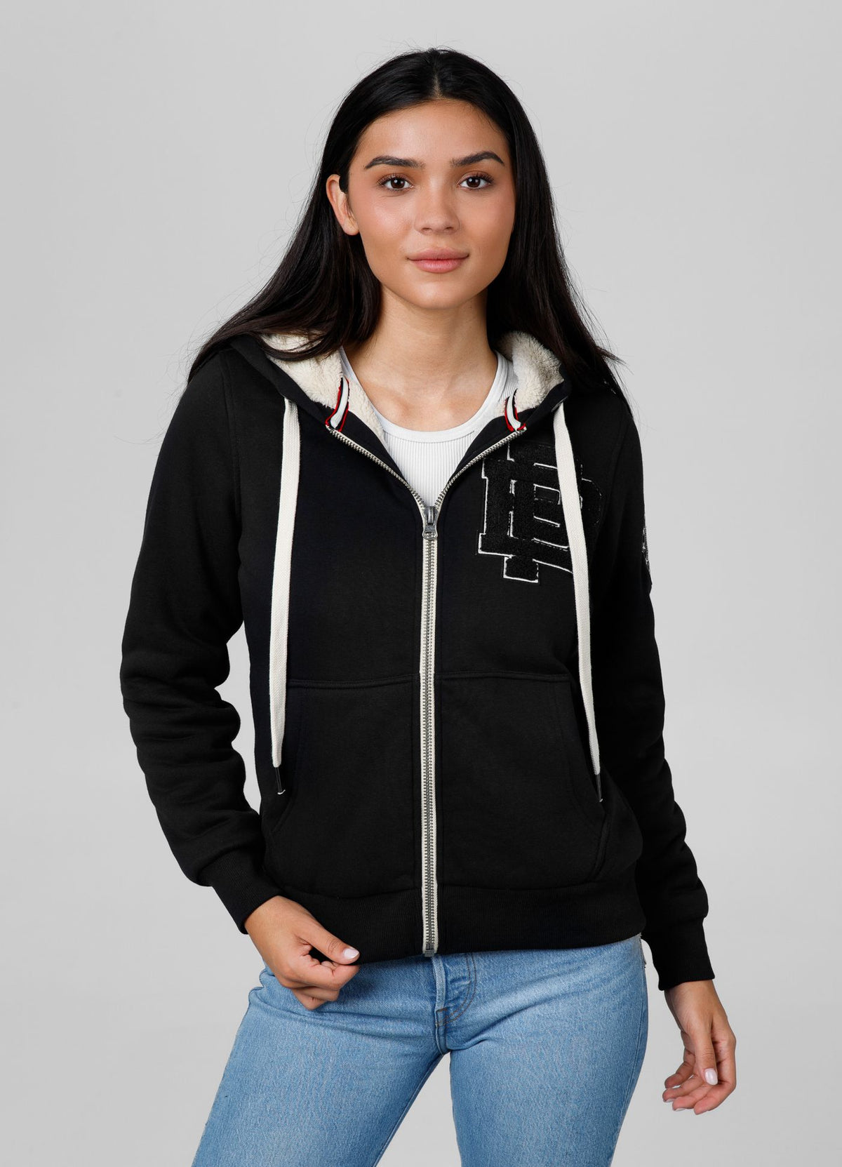 Women&#39;s zip-up hoodie Sherpa Ruffina