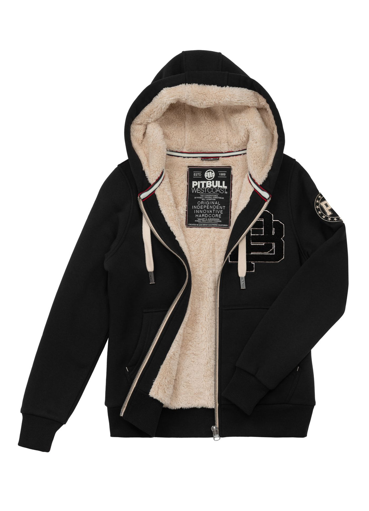 Women&#39;s zip-up hoodie Sherpa Ruffina