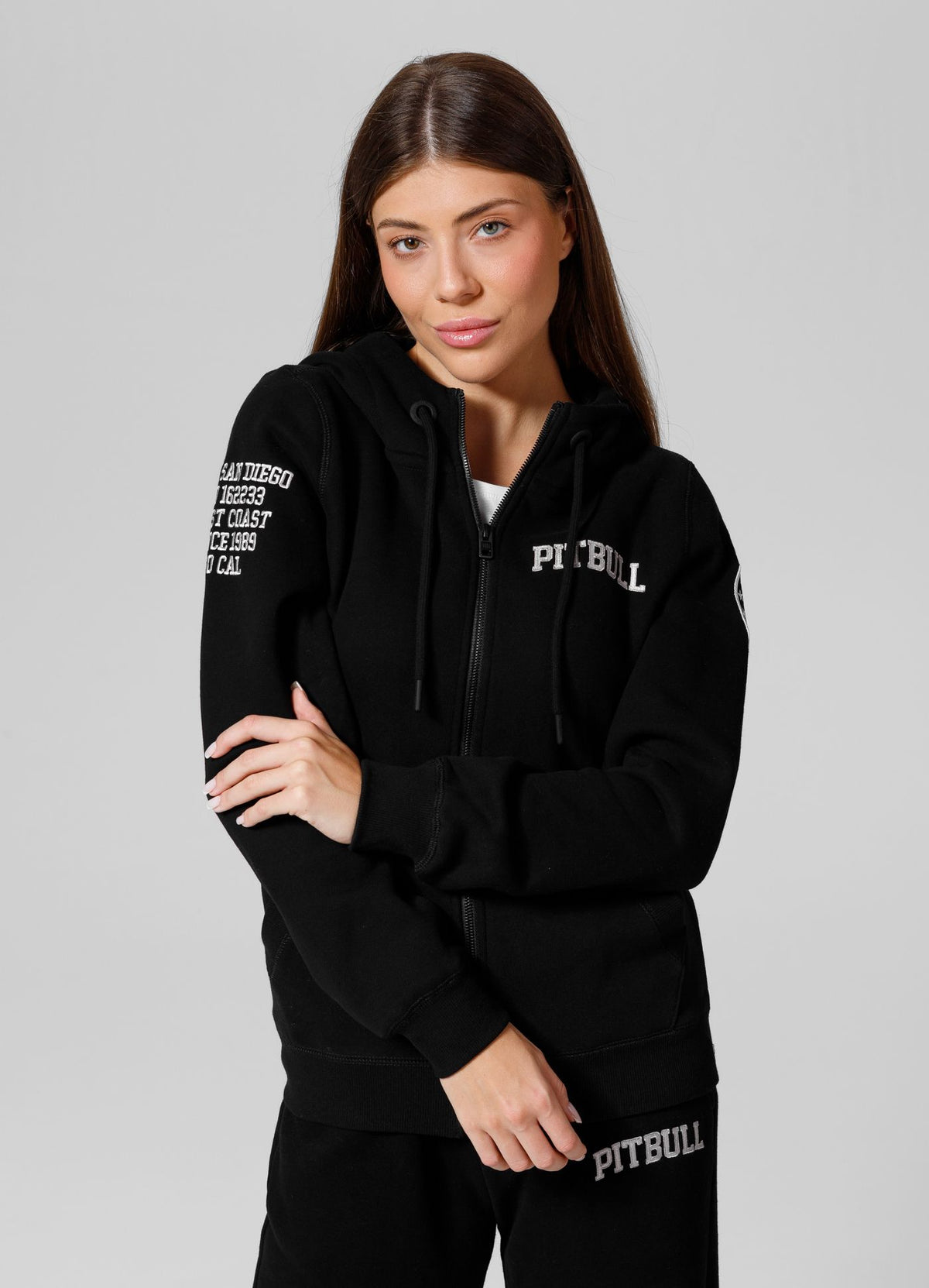 Women&#39;s zip-up hoodie French Tyrian