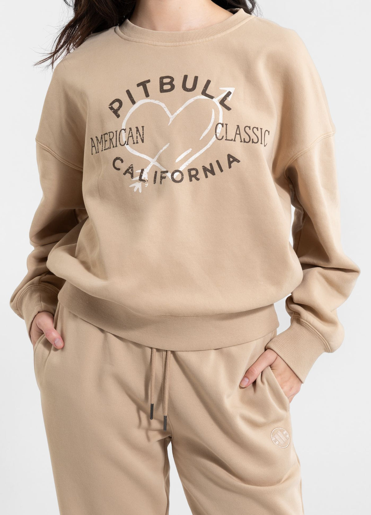 Women's sweatshirt Washed MANZANITA HEART