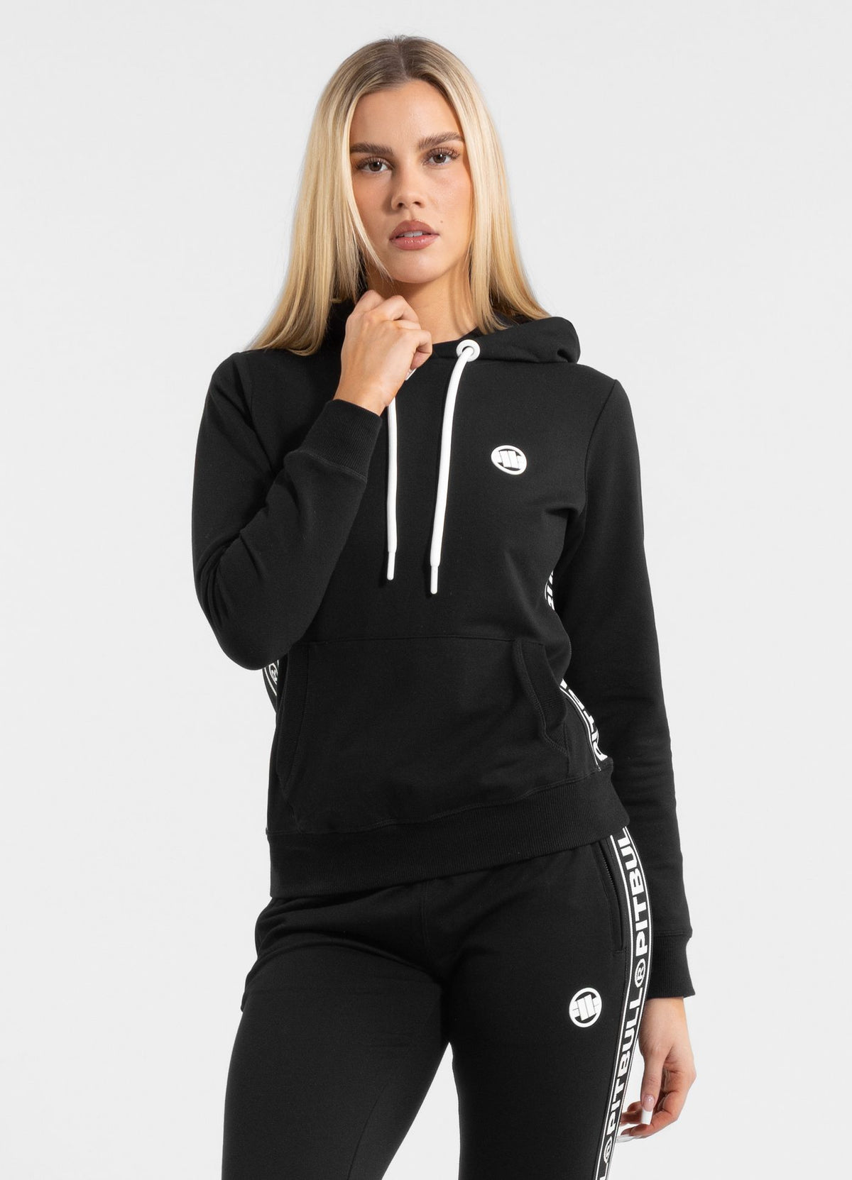 Women&#39;s hoodie French Terry La Canada - Black