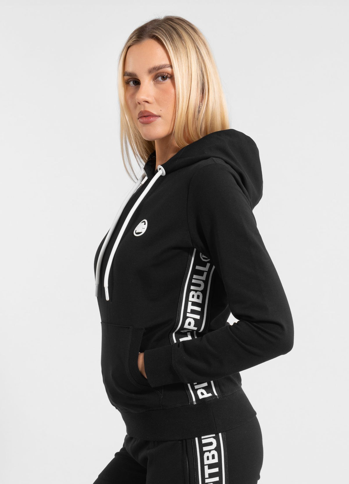 Women&#39;s hoodie French Terry La Canada - Black