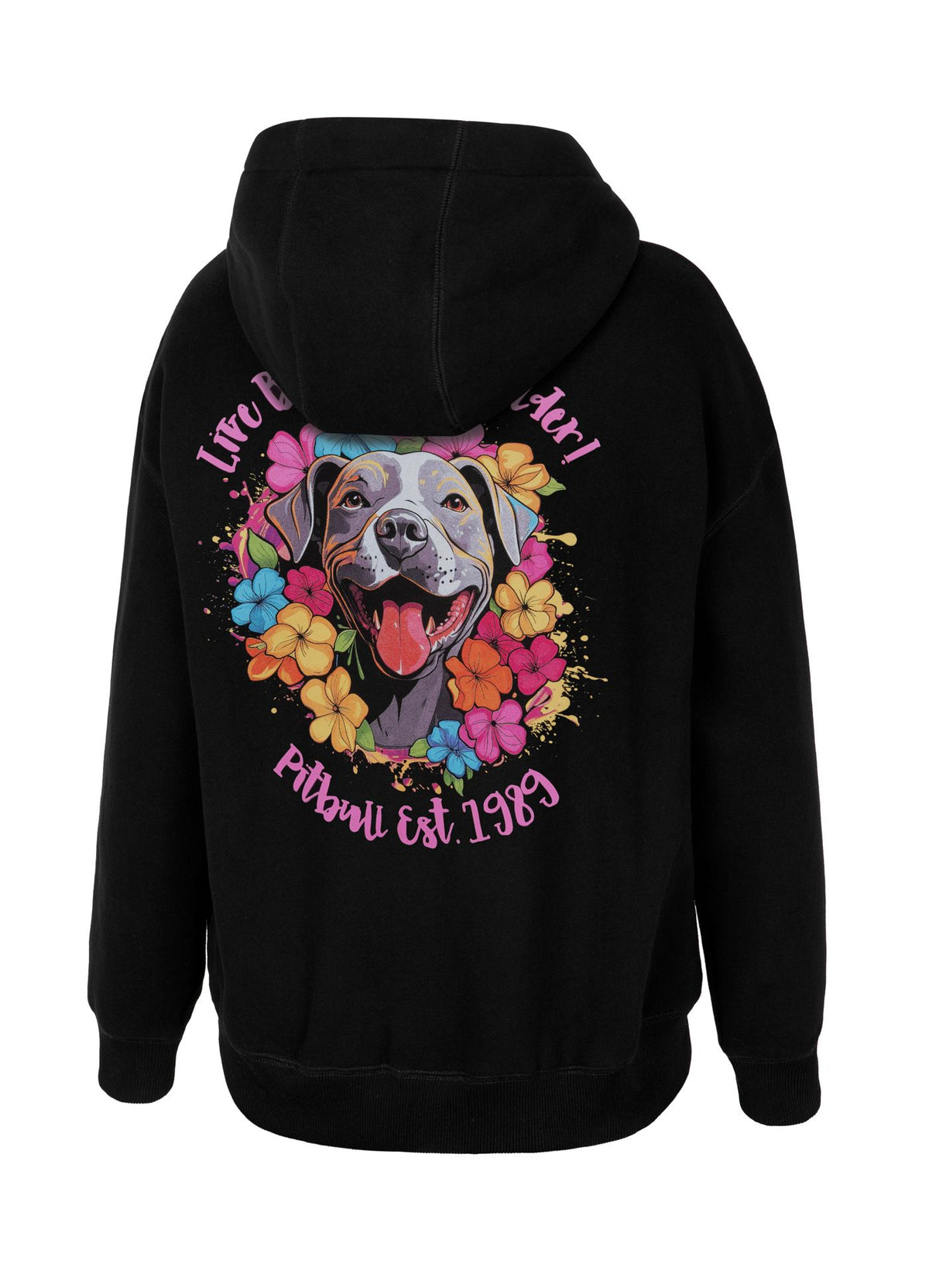 Women's Oversize Hoodie Happy-Pit - Black