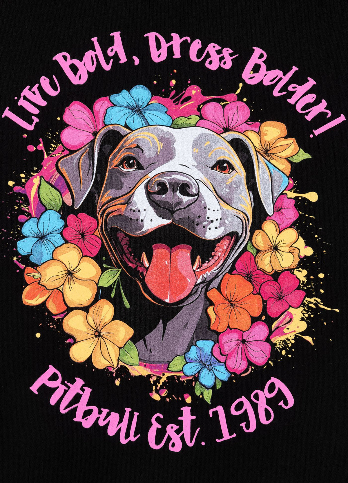 Women's Oversize Hoodie Happy-Pit - Black