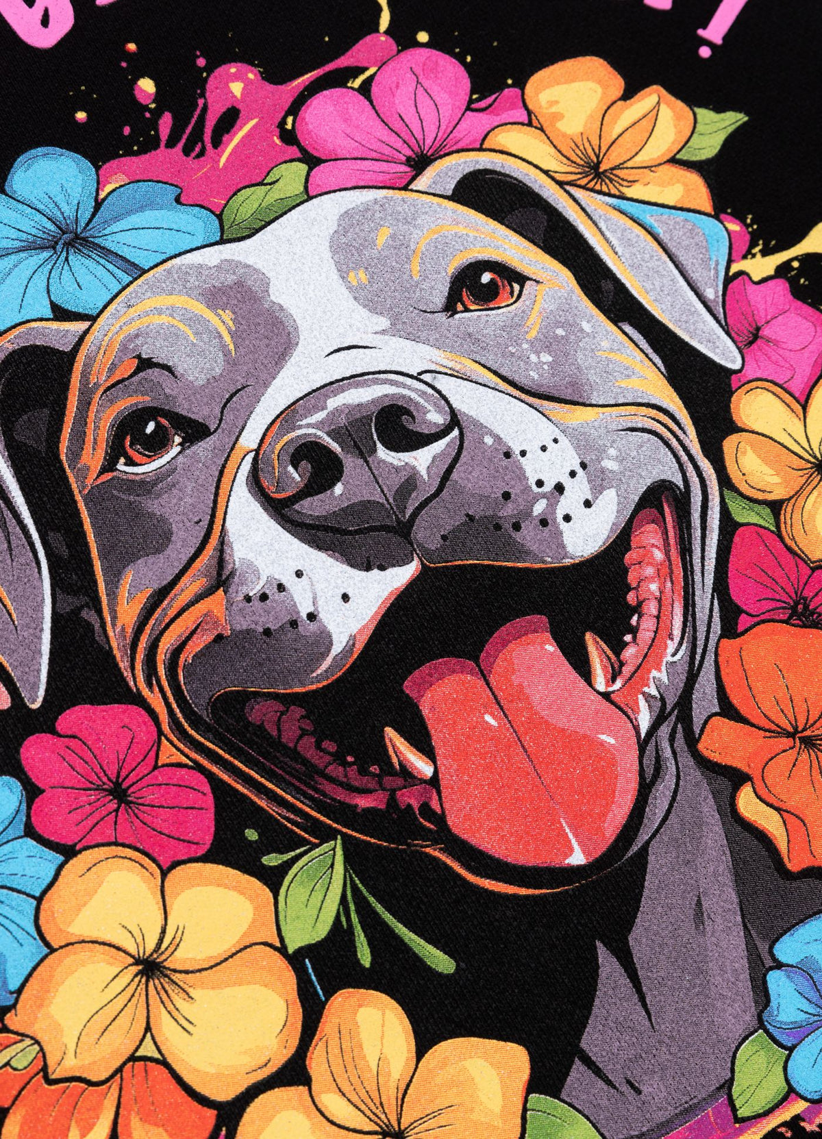 Women's Oversize Hoodie Happy-Pit - Black