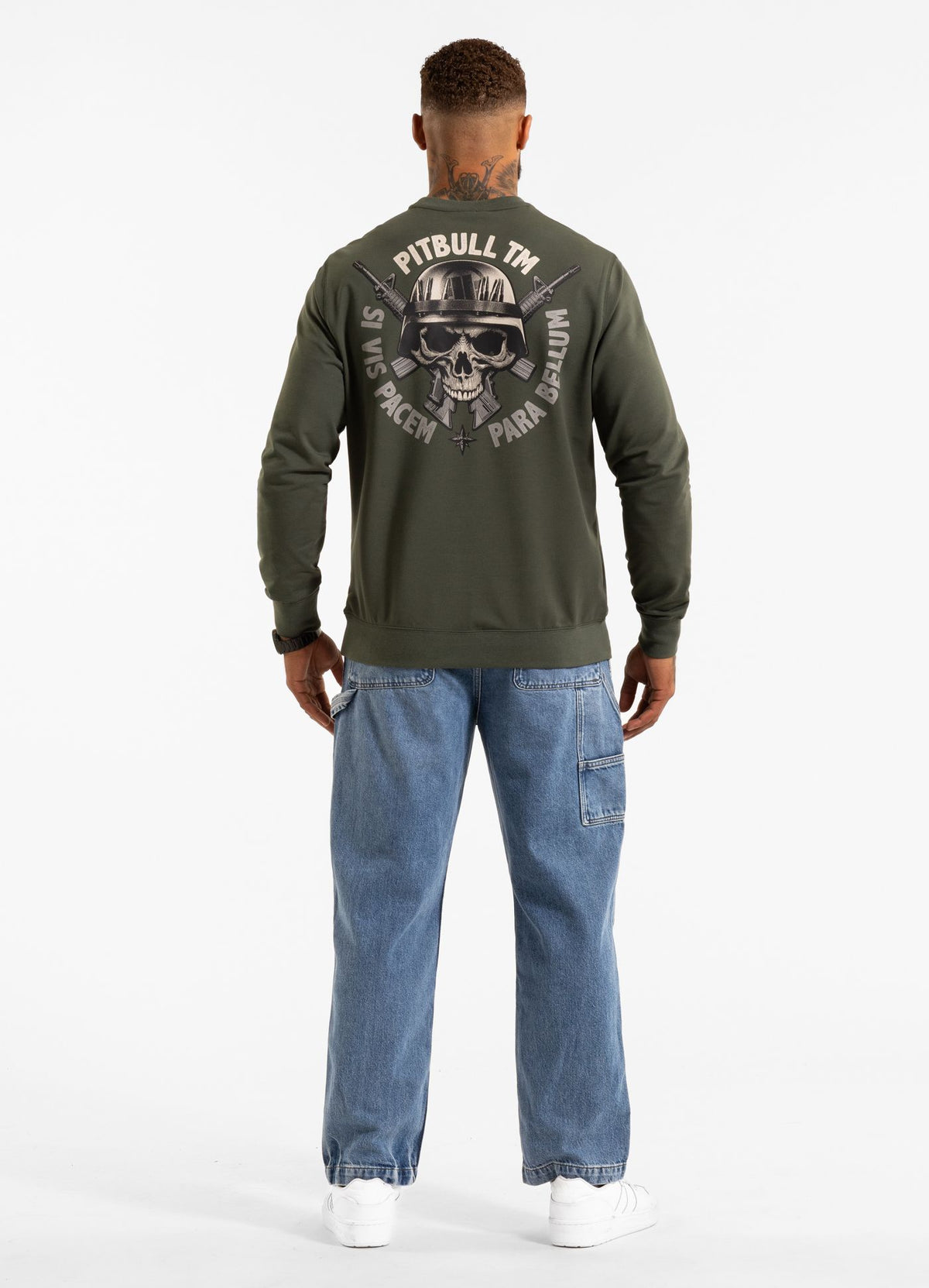 Men's Sweatshirt PARA BELLUM - Dark green