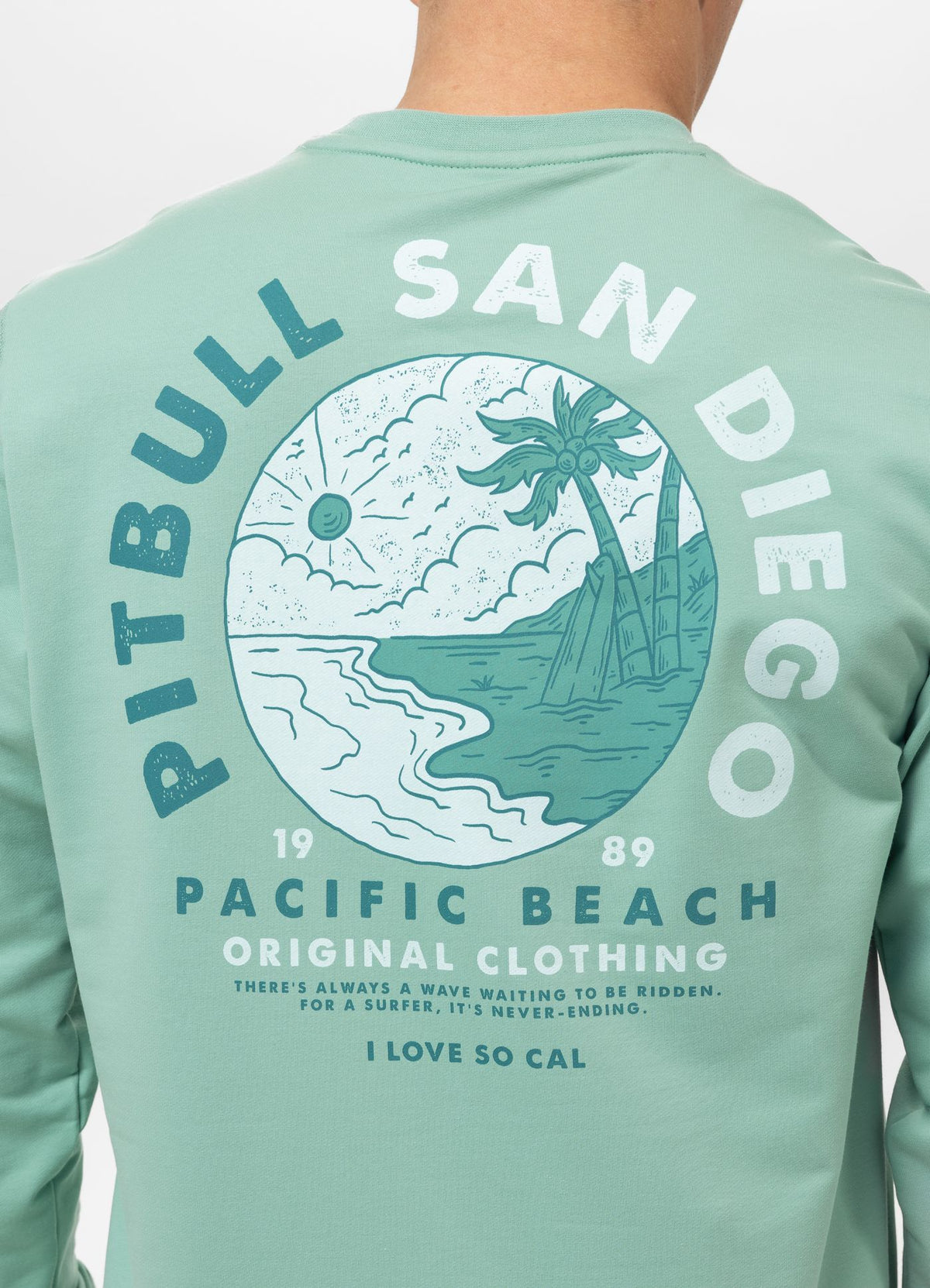 Men's Sweatshirt PLANET SURF - Mint