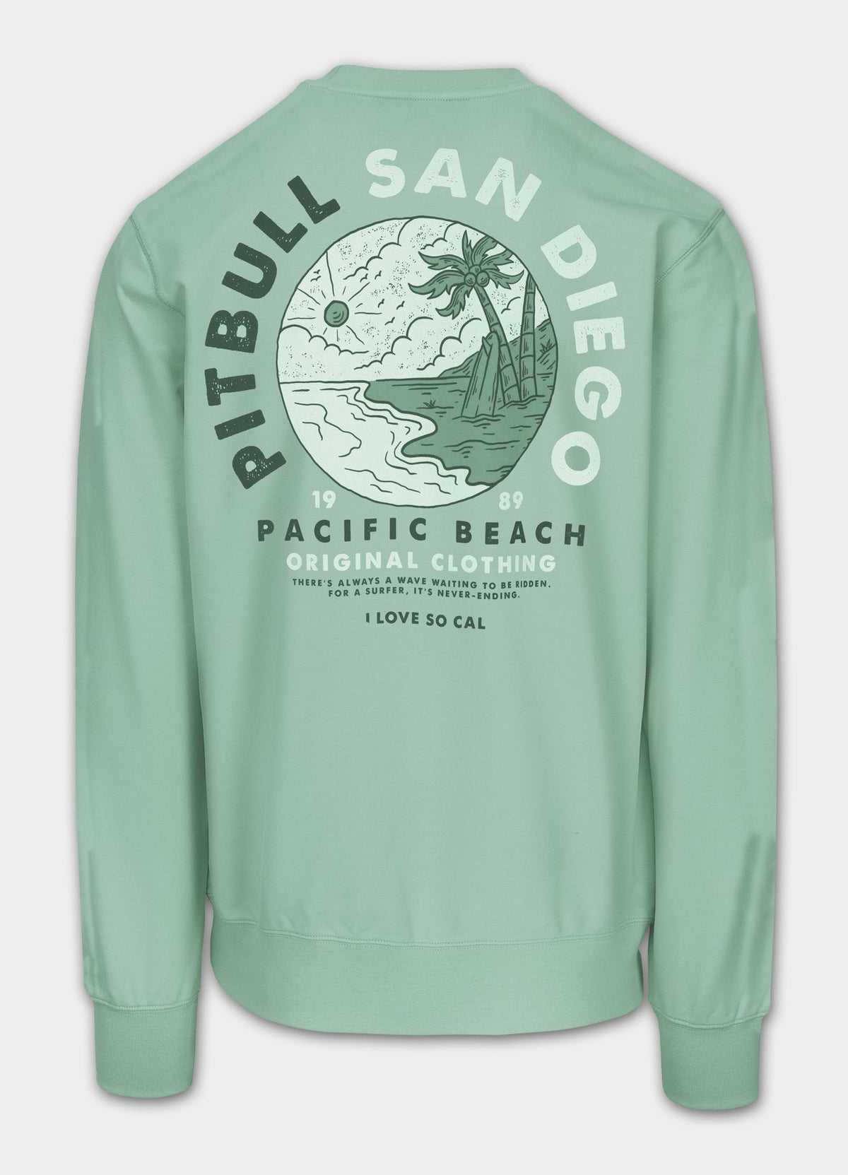 Men's Sweatshirt PLANET SURF - Mint