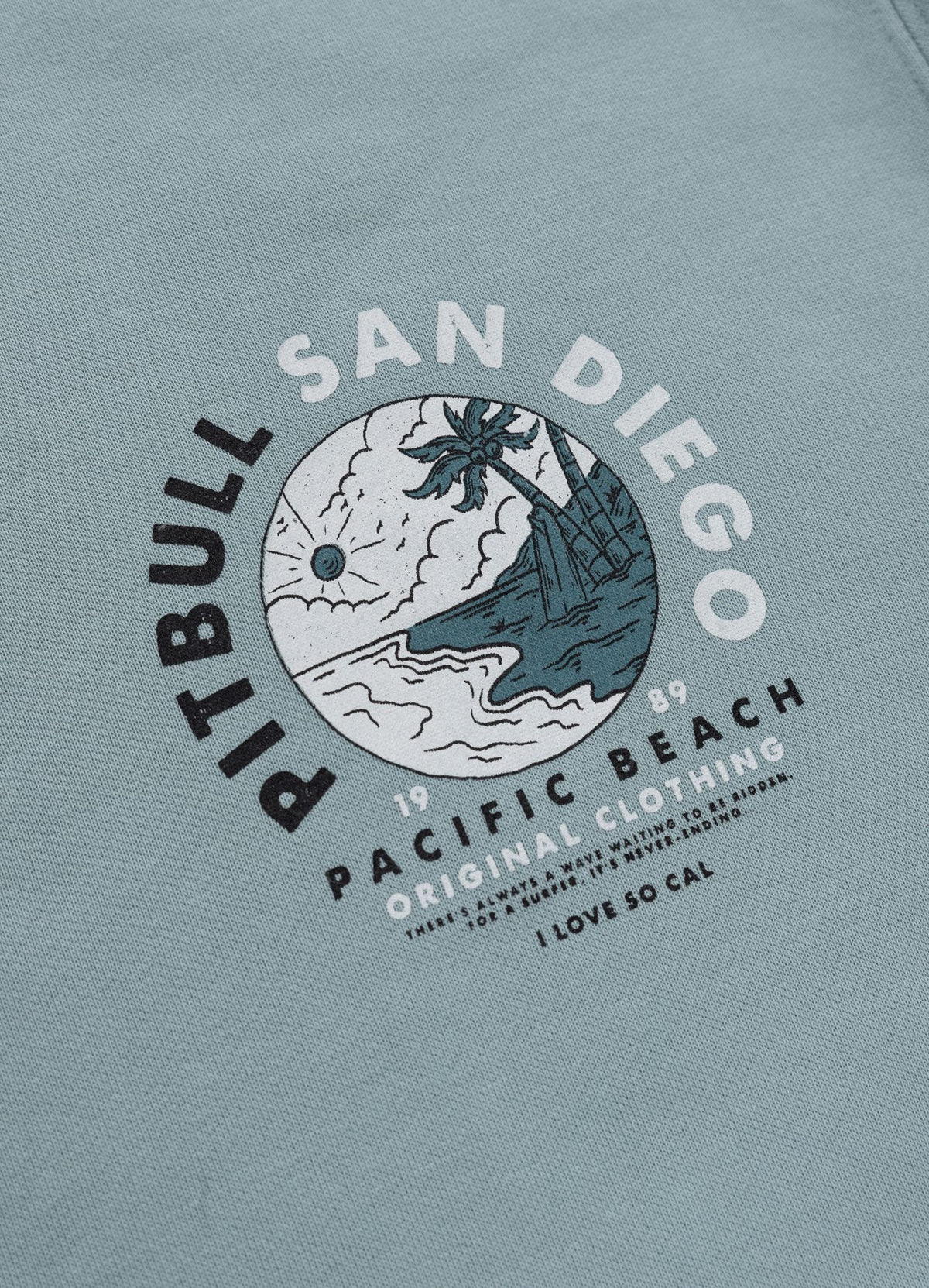 Men&#39;s Sweatshirt PLANET SURF - Light blue
