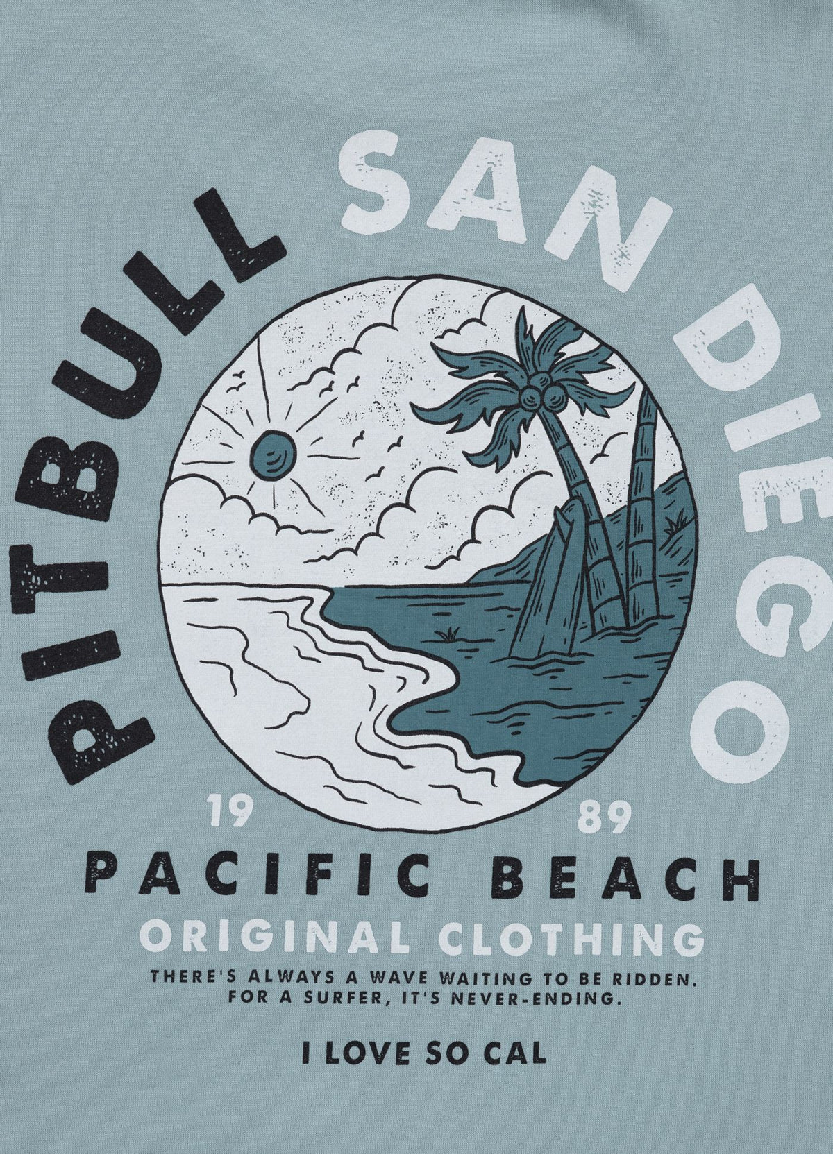 Men&#39;s Sweatshirt PLANET SURF - Light blue