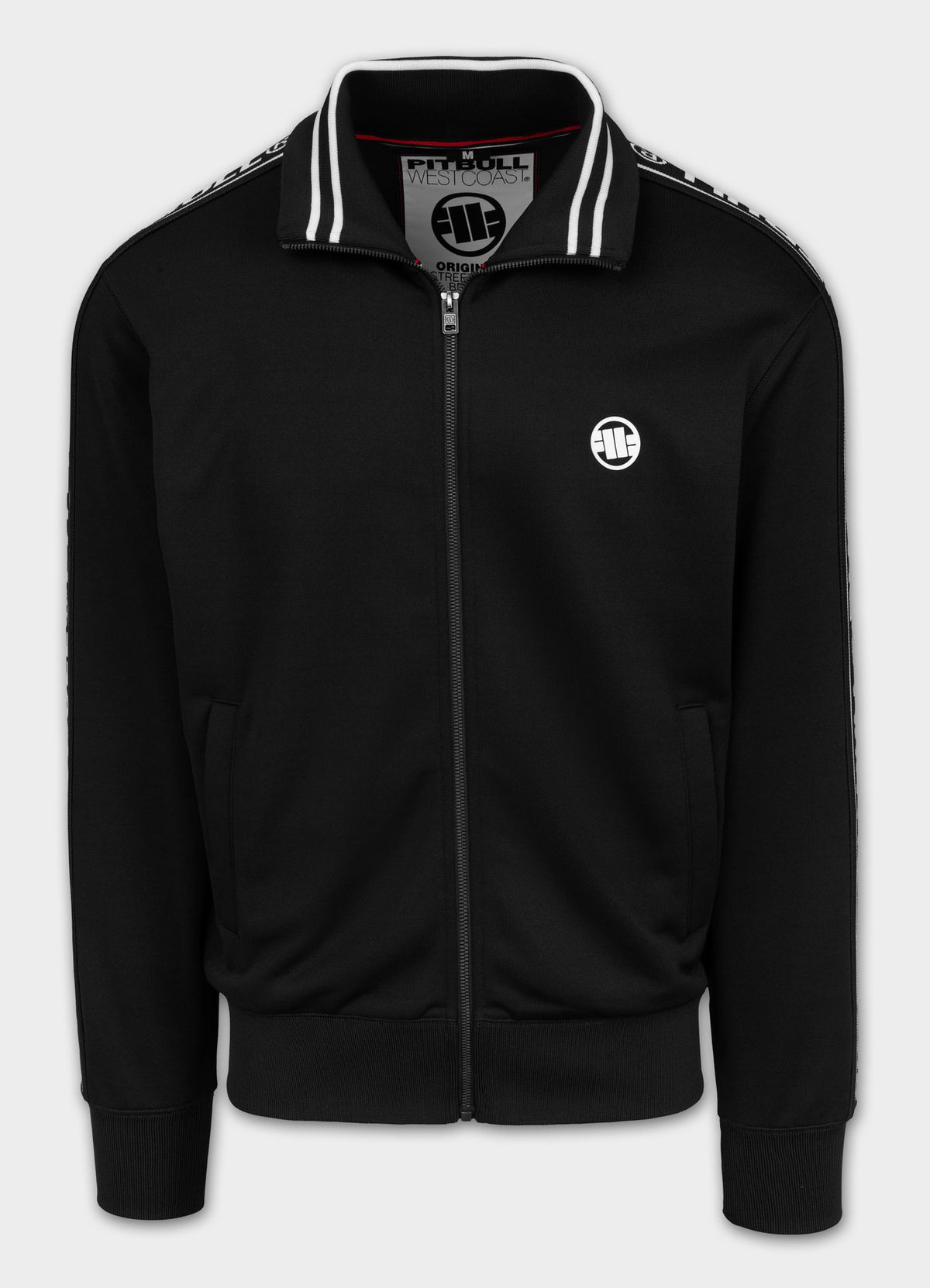 Men&#39;s Sweatjacket Oldschool Tape Logo - Black