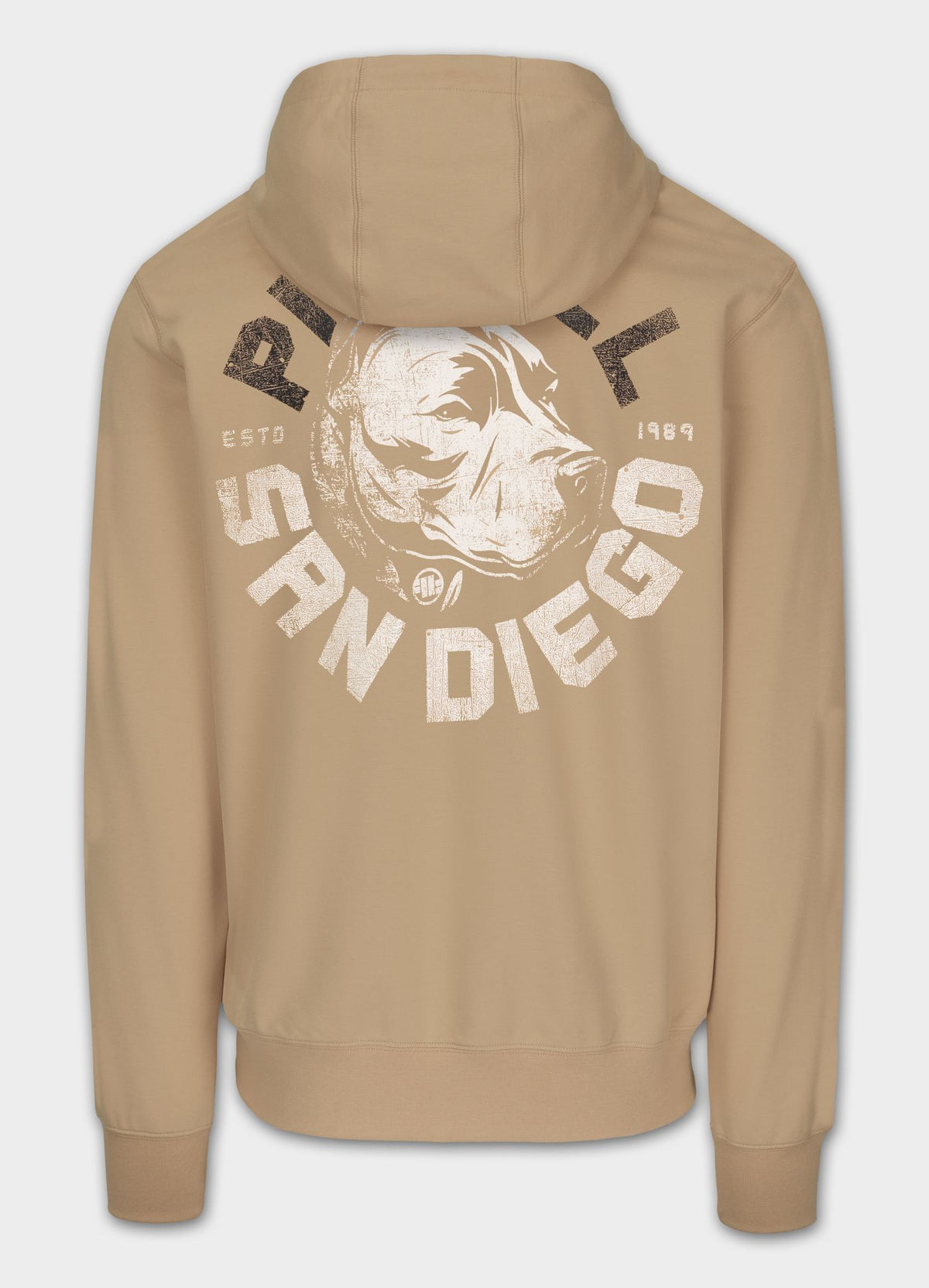 Men's Zip-up hoodie DOG SD - Light Sand