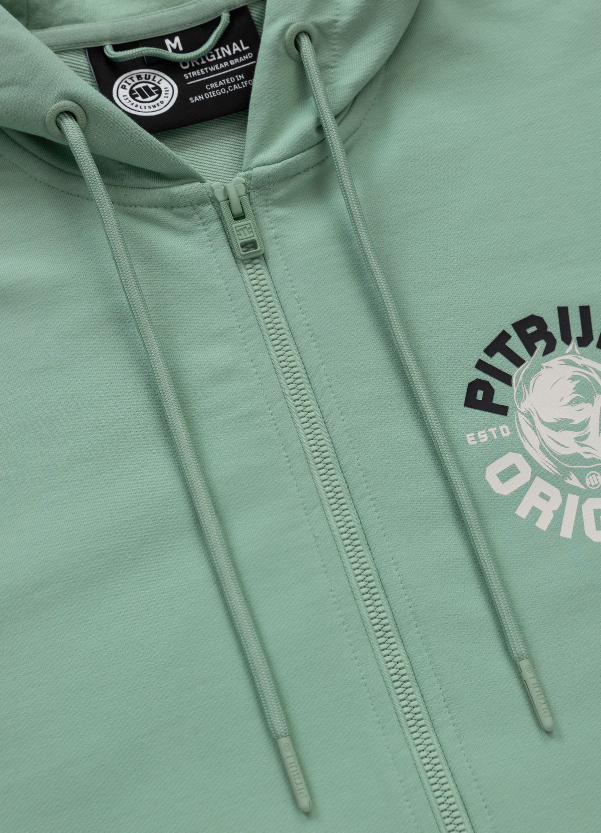 Men's Zip-up hoodie DOG SD - Mint