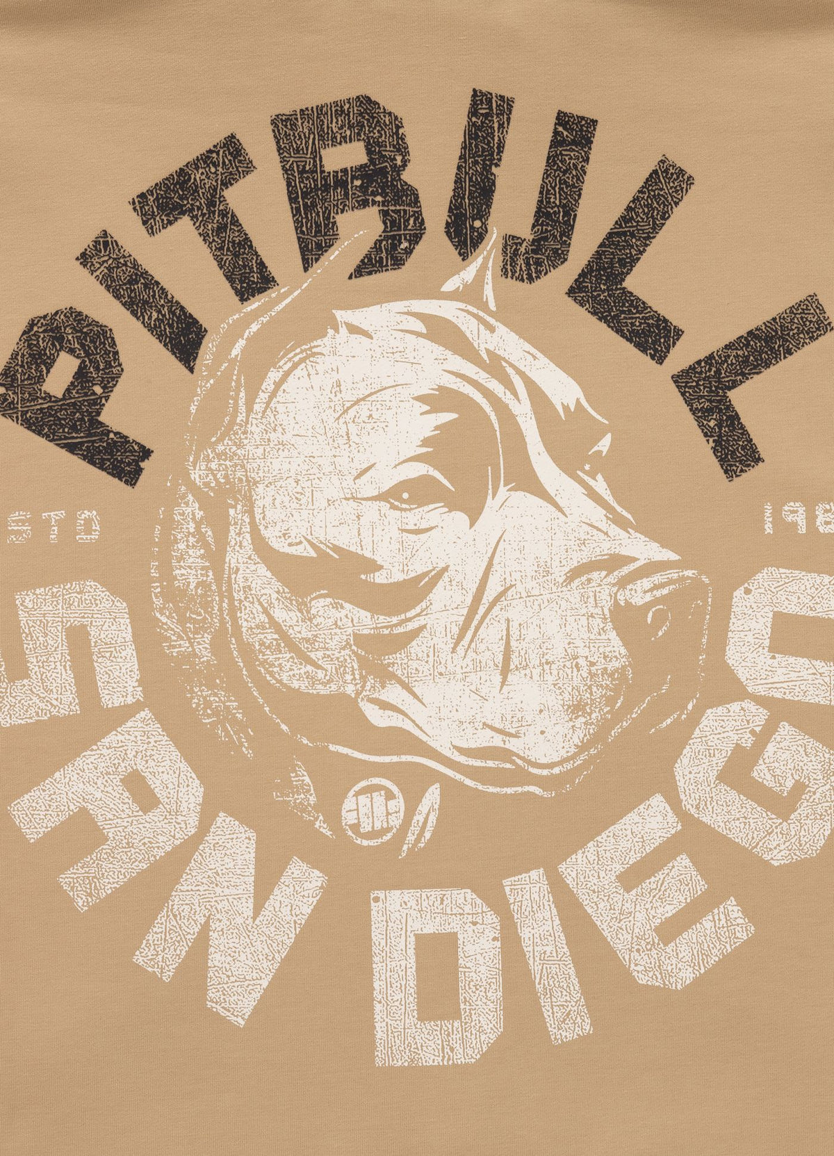 Men's Zip-up hoodie DOG SD - Light Sand