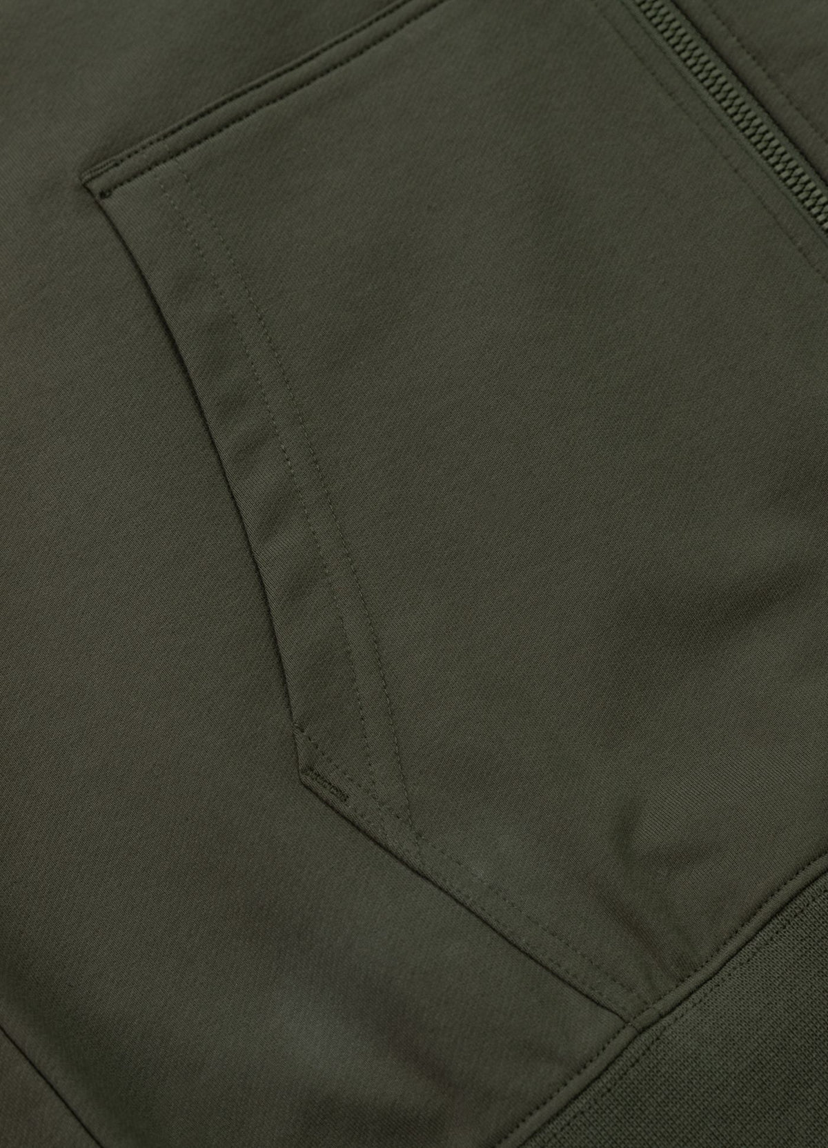 Men's Zip-up hoodie TROUBLEMAKER - Dark green