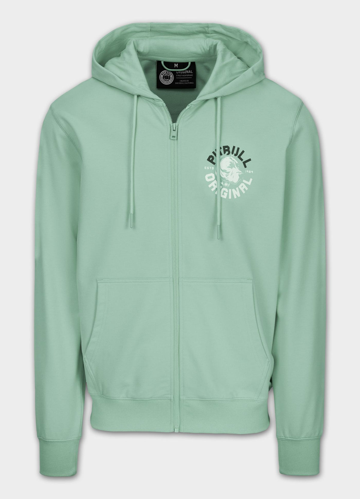 Men's Zip-up hoodie DOG SD - Mint