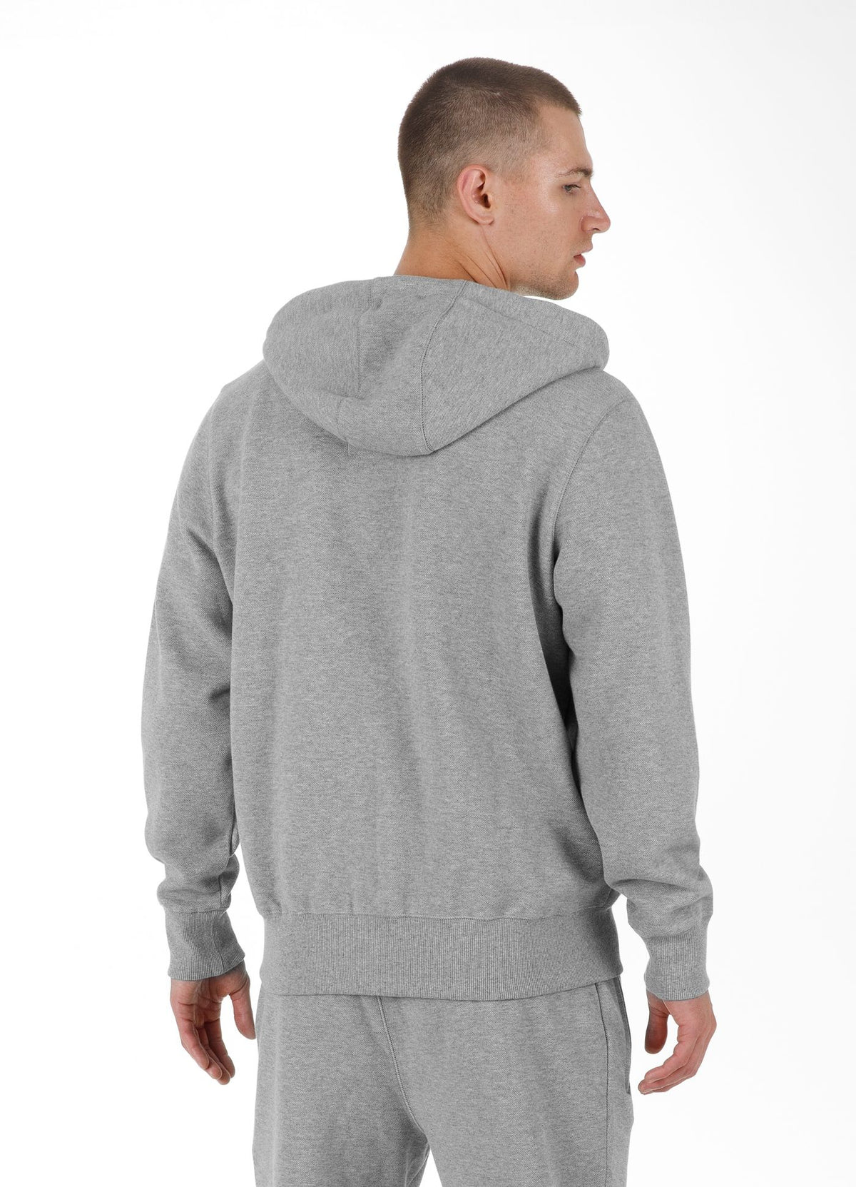 Men&#39;s Zip-up hoodie Pique Small Logo