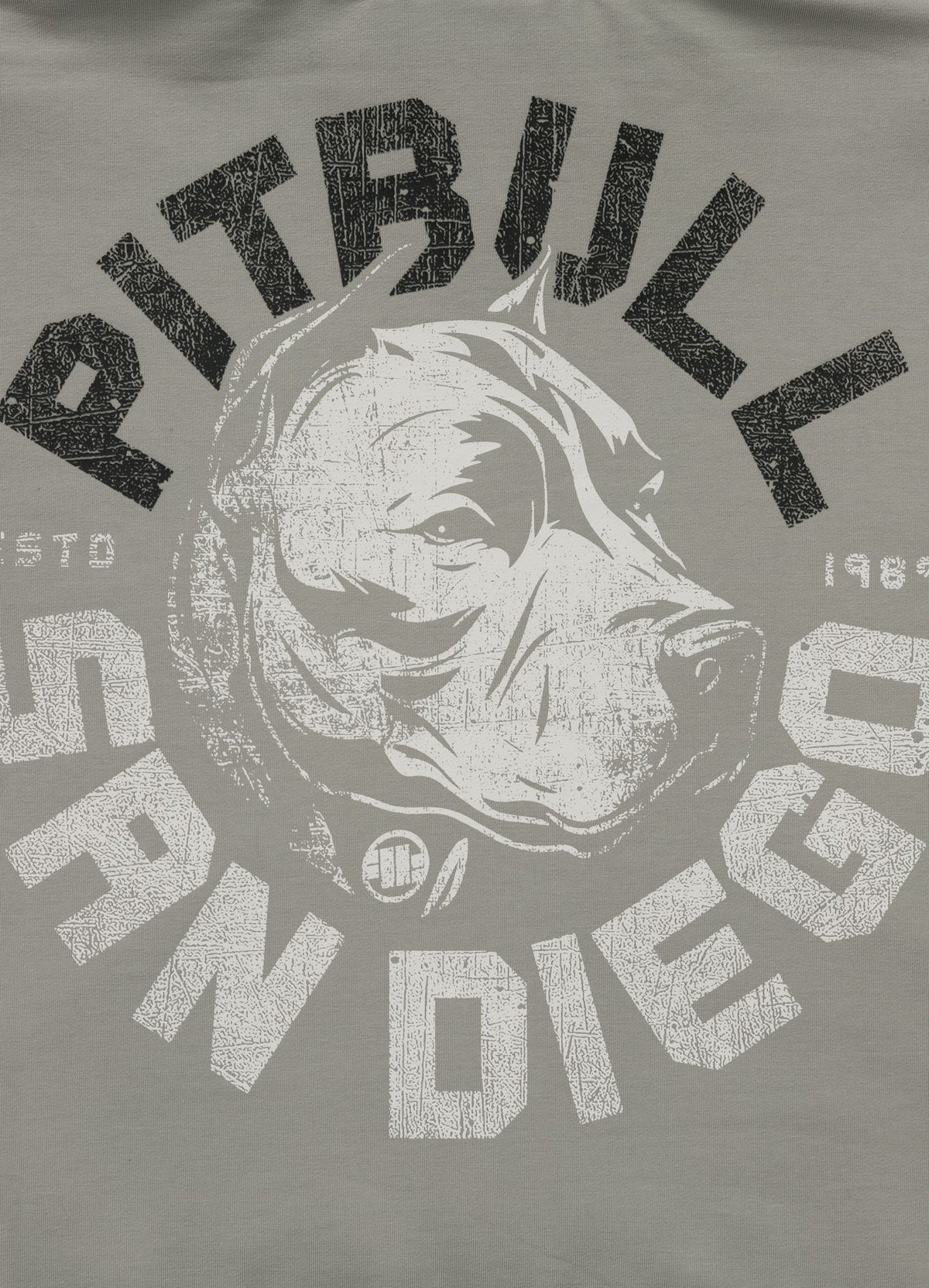 Men's Zip-up hoodie DOG SD - Dusty Salvia