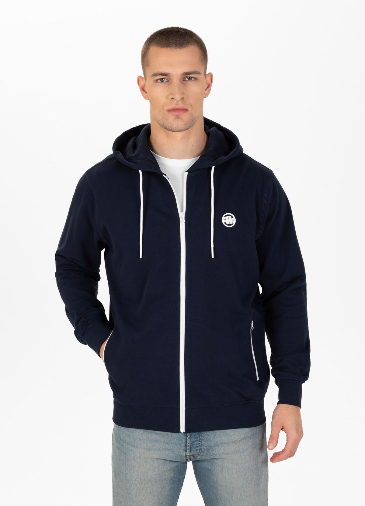 Men&#39;s Zip-up hoodie Terry Pitbull USA