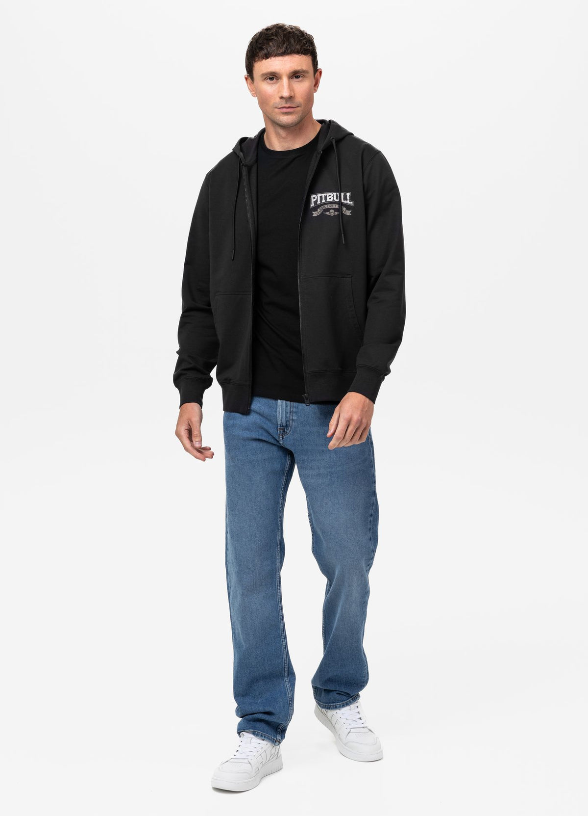 Men's Zip-up hoodie TROUBLEMAKER - Black