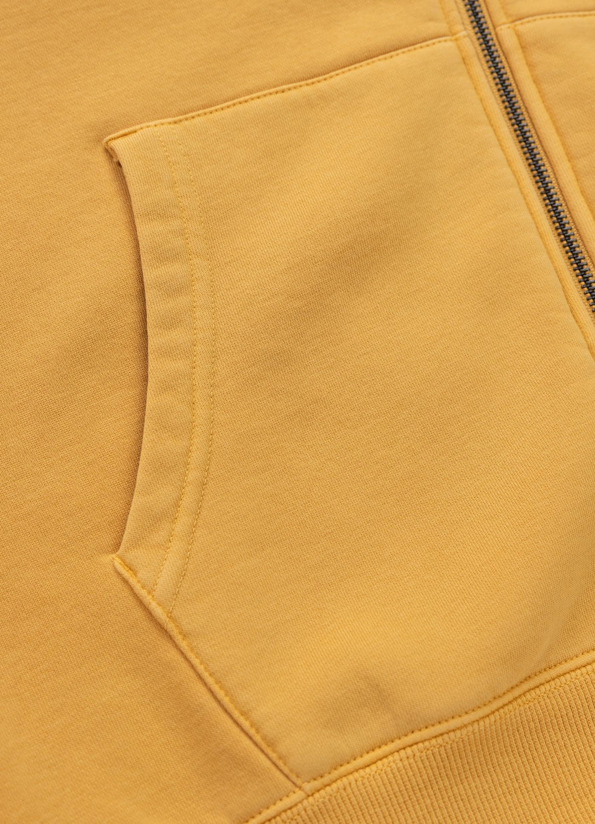 Men's Zip-up hoodie Washed VINTAGE BJJ - Washed yellow